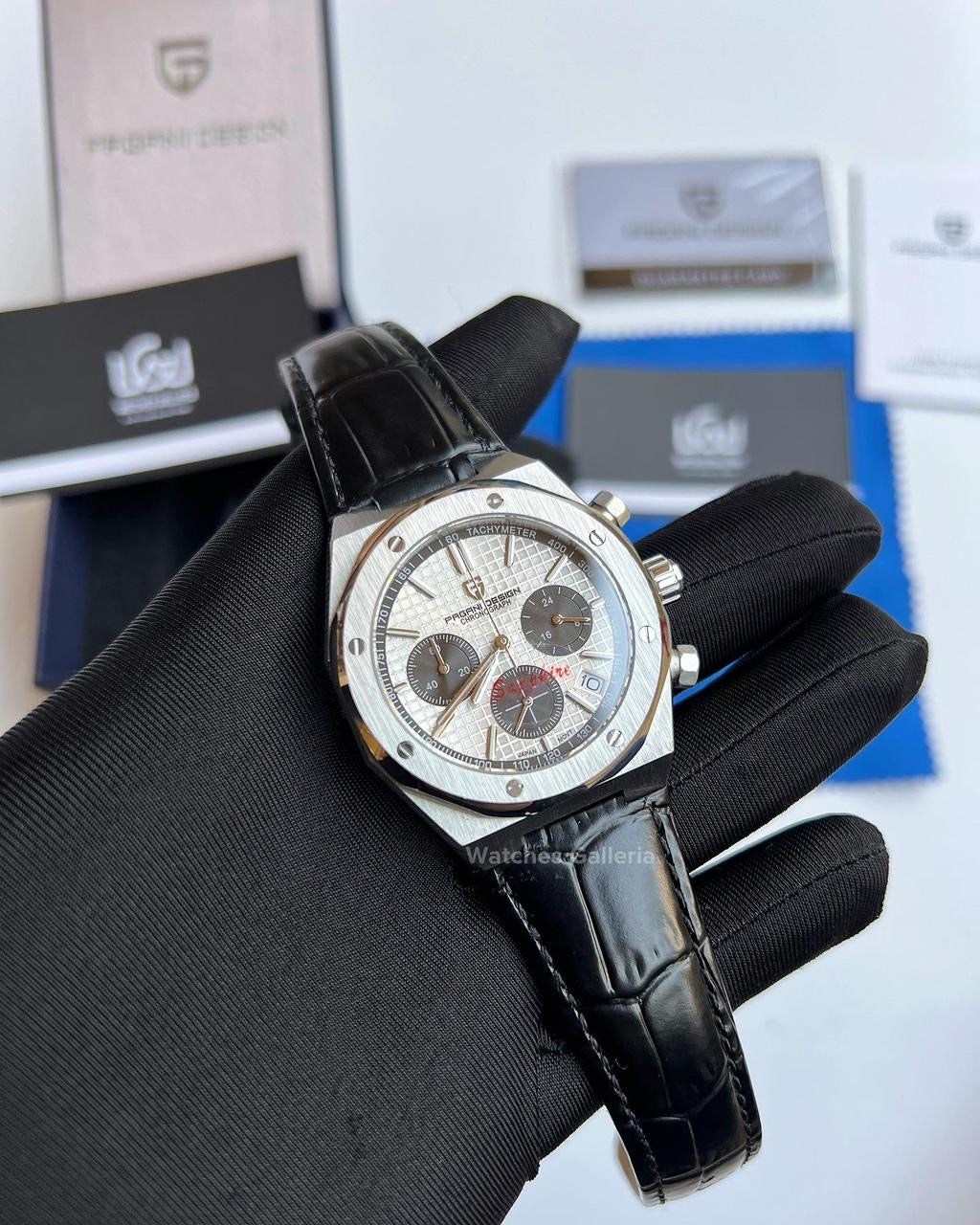 Pagani Design Royal Oak Chronograph Quartz (Silver) PD1707