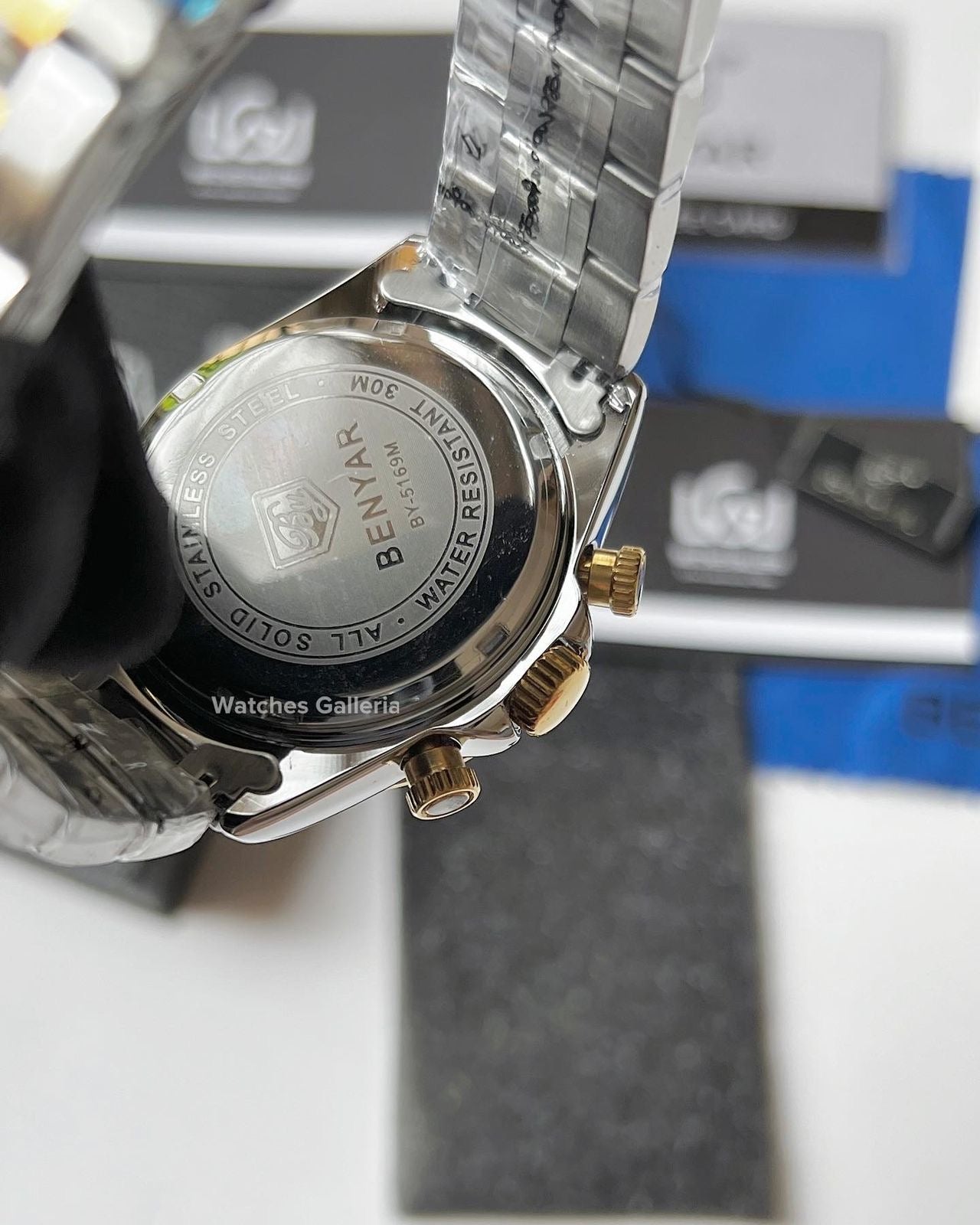 Benyar Daytona Chronograph Quartz (Two Tone) BY5169