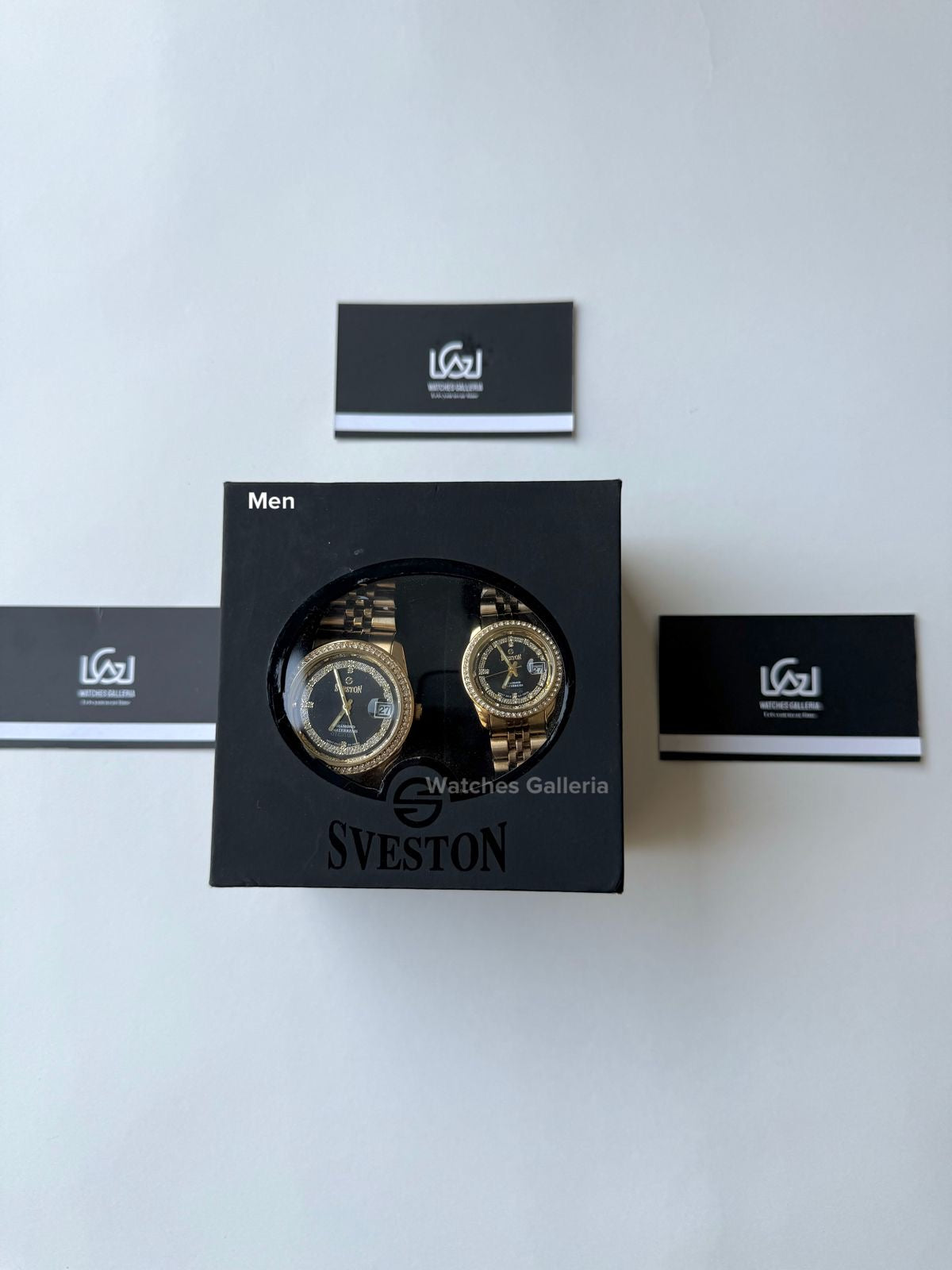 Sveston Couple Watch Quartz Datejust (Stones) SV10030G Watches Galleria