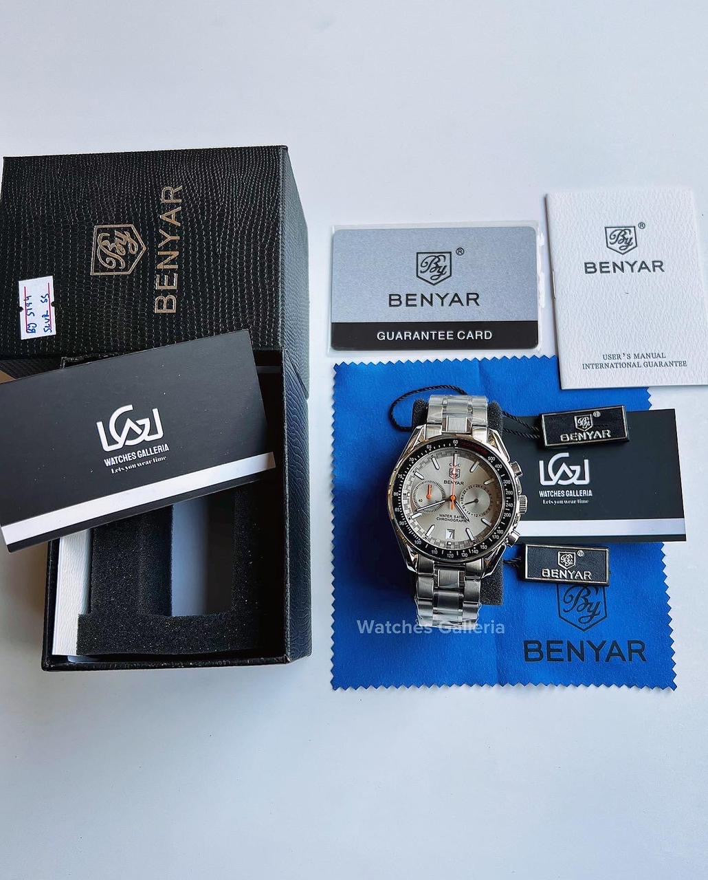 Benyar Black Bay Chronograph Quartz (Silver) BY5194