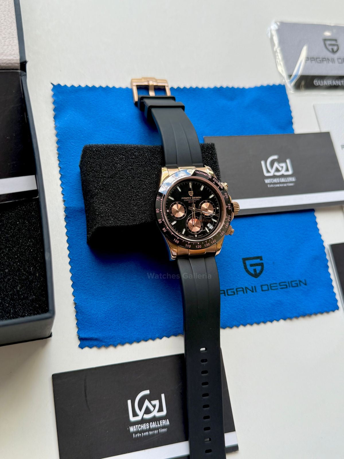 Pagani Design Daytona Quartz (Rose Gold Black) PD1664