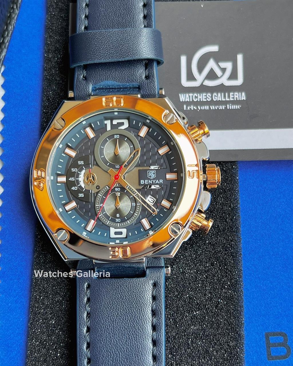 Benyar Chronograph Quartz (Blue Gold) BY5151