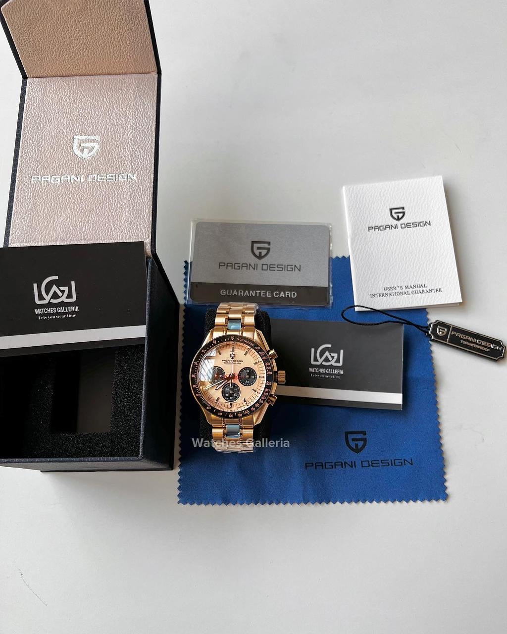 Pagani Design SpeedMaster MoonWatch Quartz (Gold/Black) PD1701 âDISCONTINUEDâ