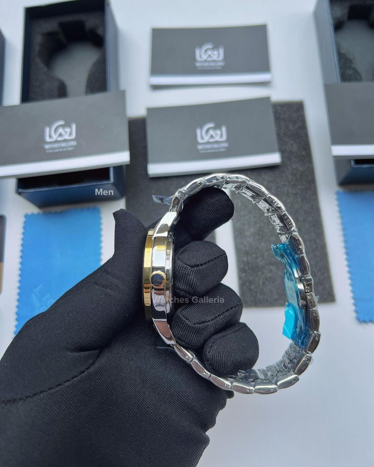 Lige Date Day Couple Watch (Gold/Black) Lige9846 Lige10007L