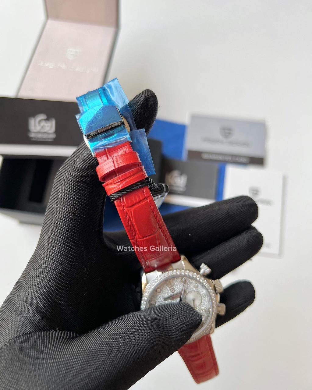 Pagani Design Daytona Stones Quartz Unisex (Red) PD1730