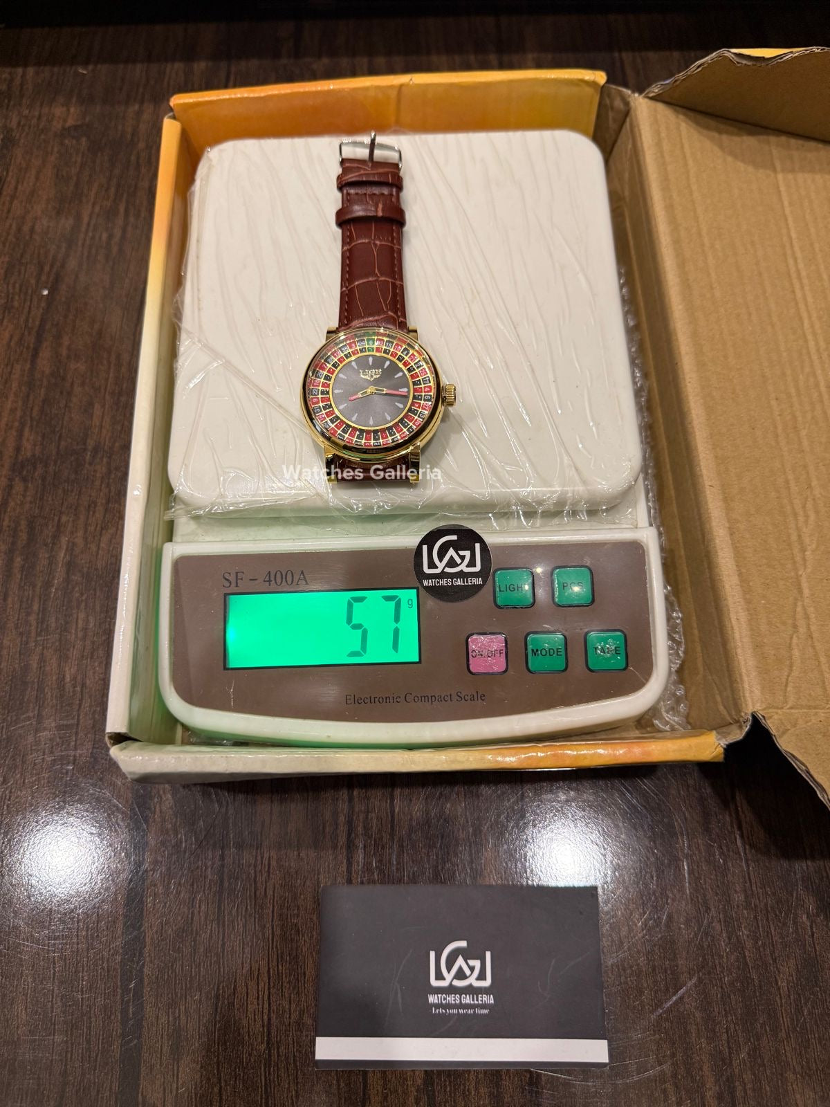 Lige Casino Watch Quartz (Brown-Yellow Gold) LG89161 Watches Galleria