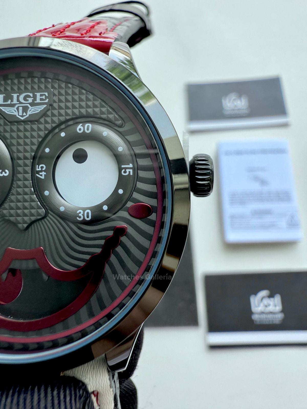 Lige Clown Watch Quartz (Red) LG89160 Watches Galleria