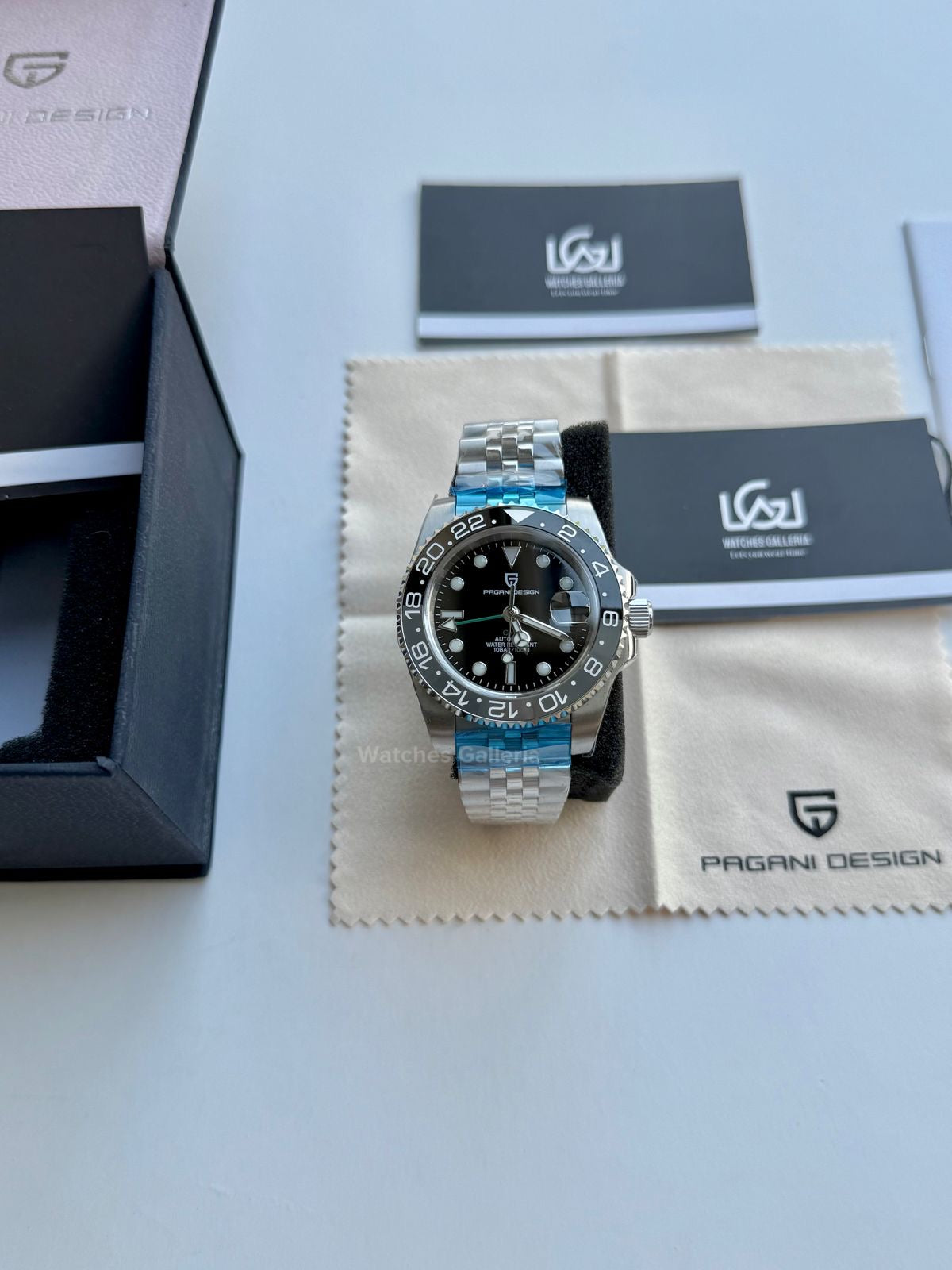 Pagani Design GMT Master II Bruce Wayne Automatic (Jubilee) PD1662 Watches Galleria
