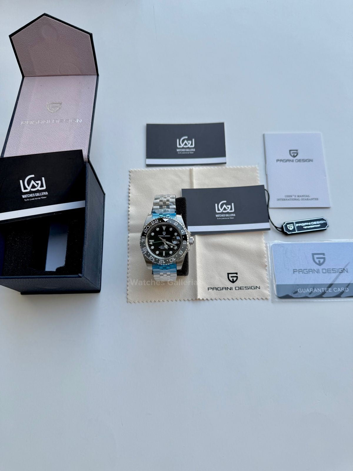 Pagani Design GMT Master II Bruce Wayne Automatic (Jubilee) PD1662 Watches Galleria