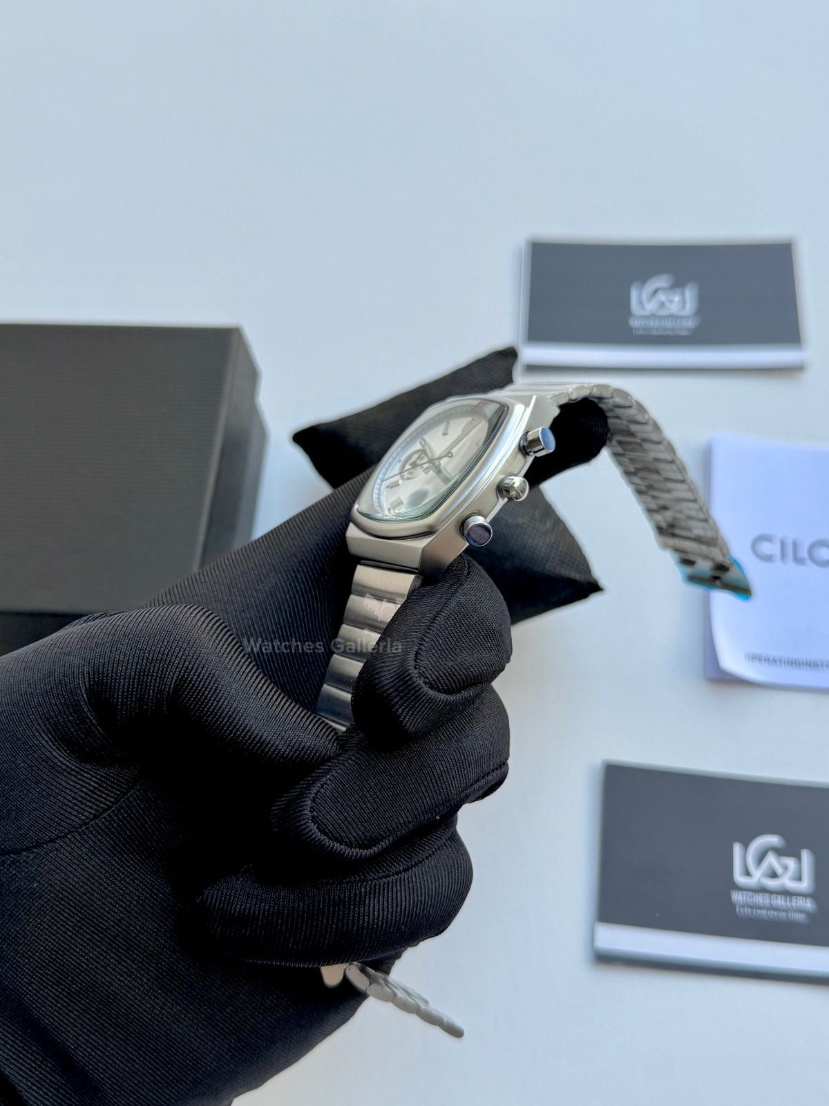 Ciloa Chronograph Steel (Silver) ciloa501 Watches Galleria