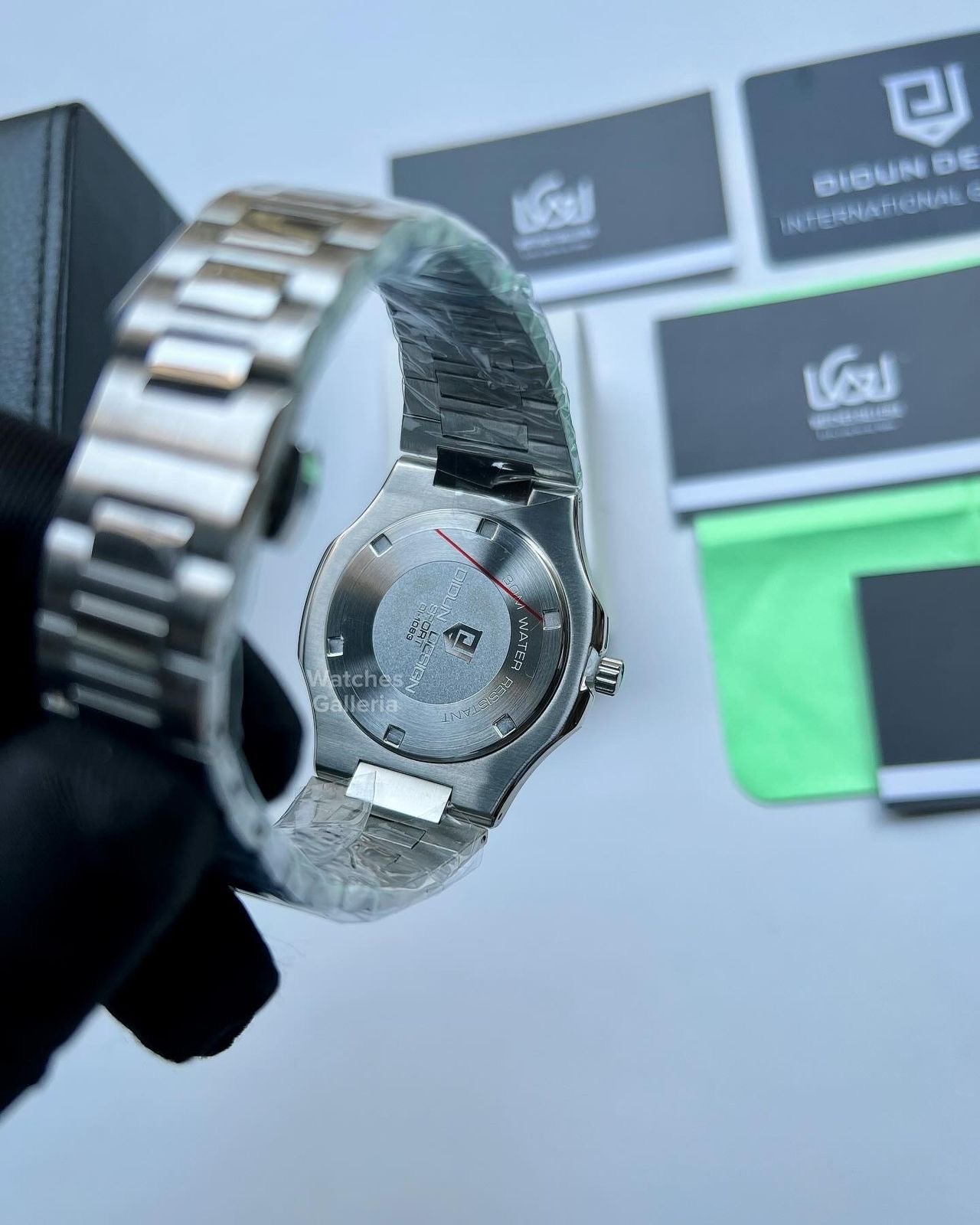 Didun Nautilus Sub Dial Quartz (Black) PD49 Watches Galleria