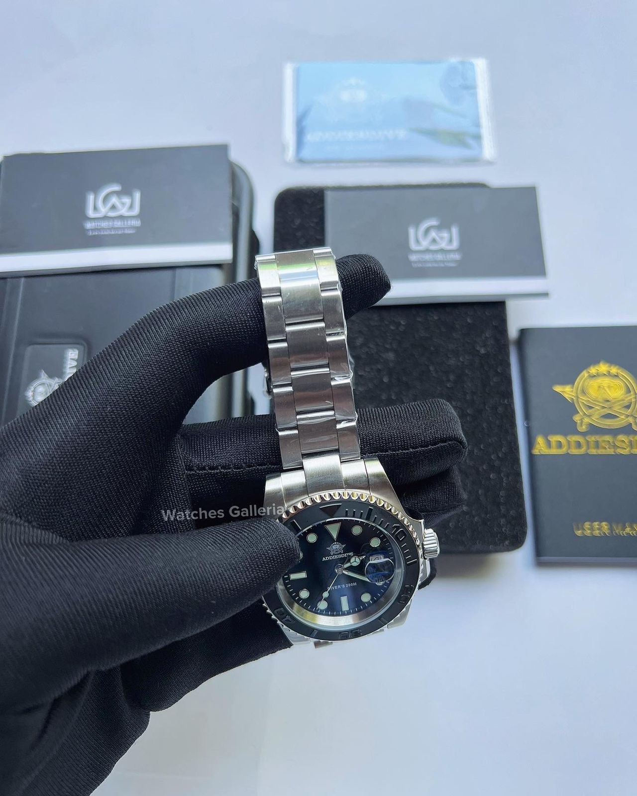 Addiesdive Yachtmaster Quartz (Black) MY-H3-C