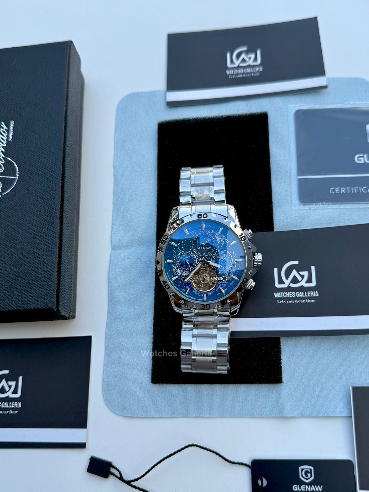 Glenaw Moonphase Automatic (Blue) GL8919 Watches Galleria