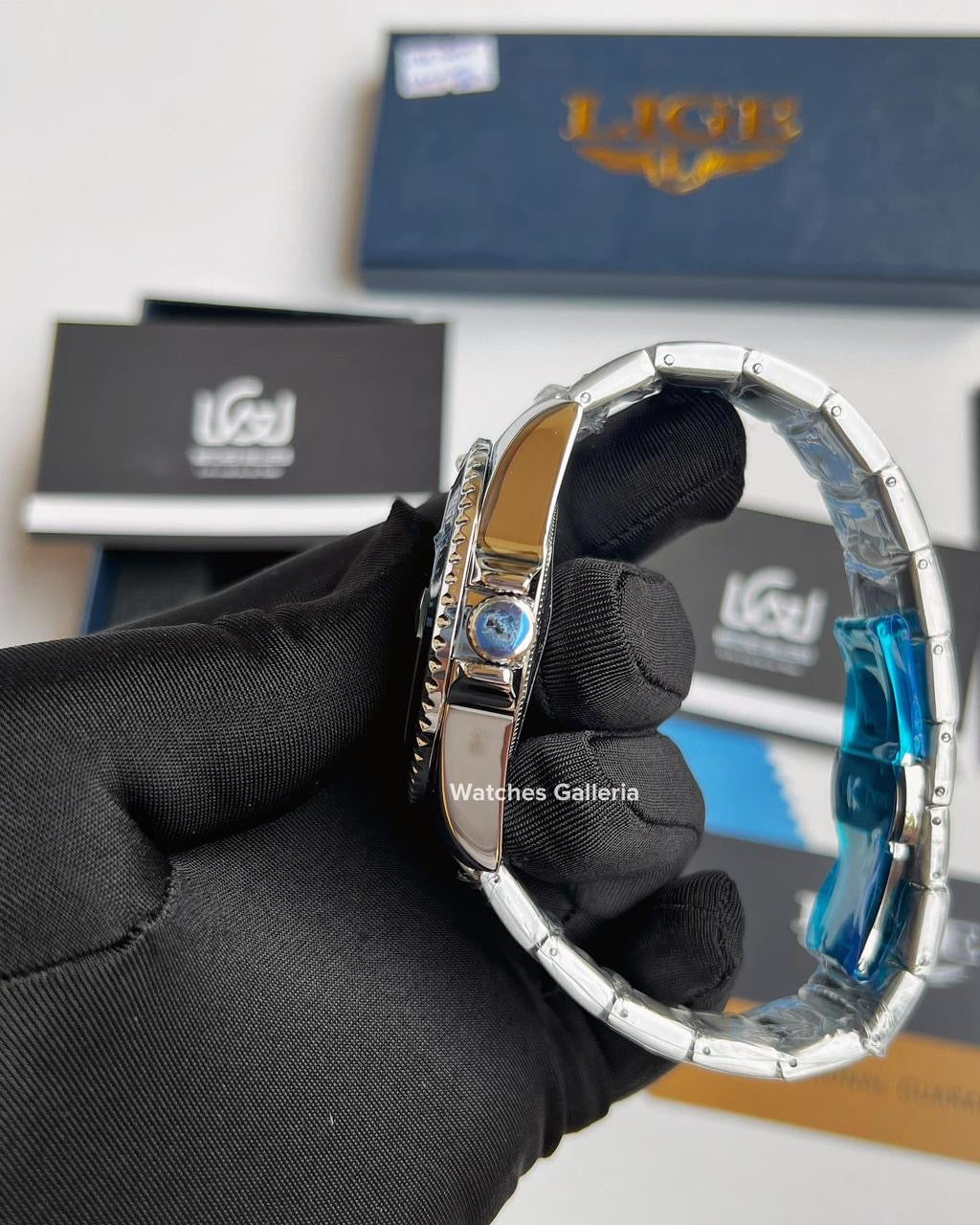 Lige Submariner Quartz (Black) LG10045