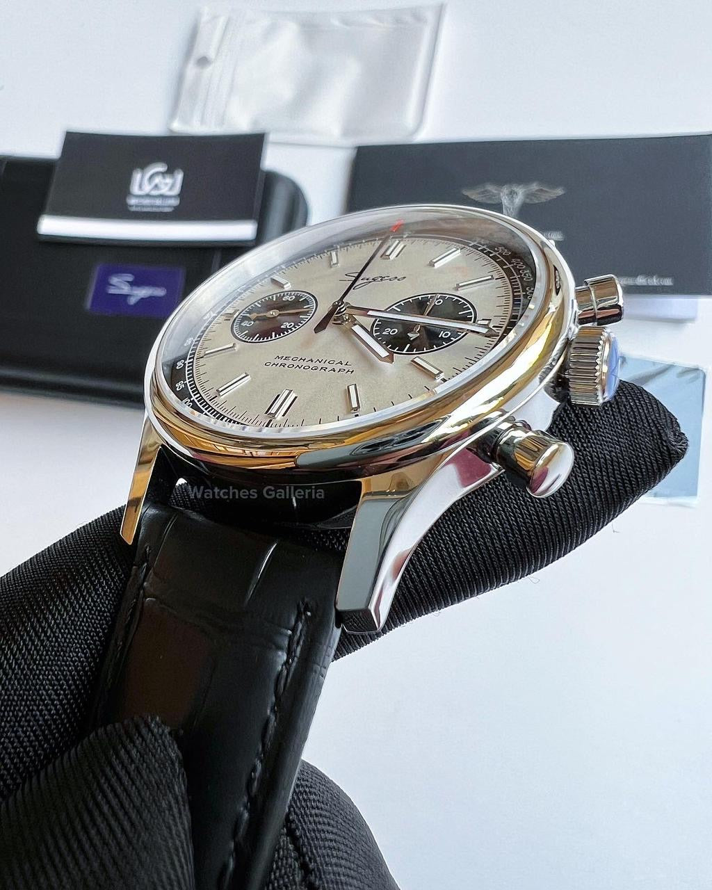 Sugess Panda Chronograph ManualWind (White) ST1901