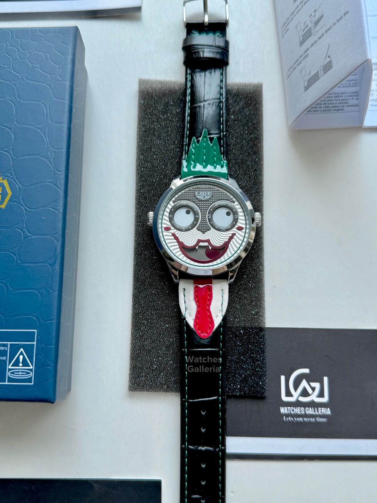 Lige Clown Watch Quartz (Green) LG89160 Watches Galleria