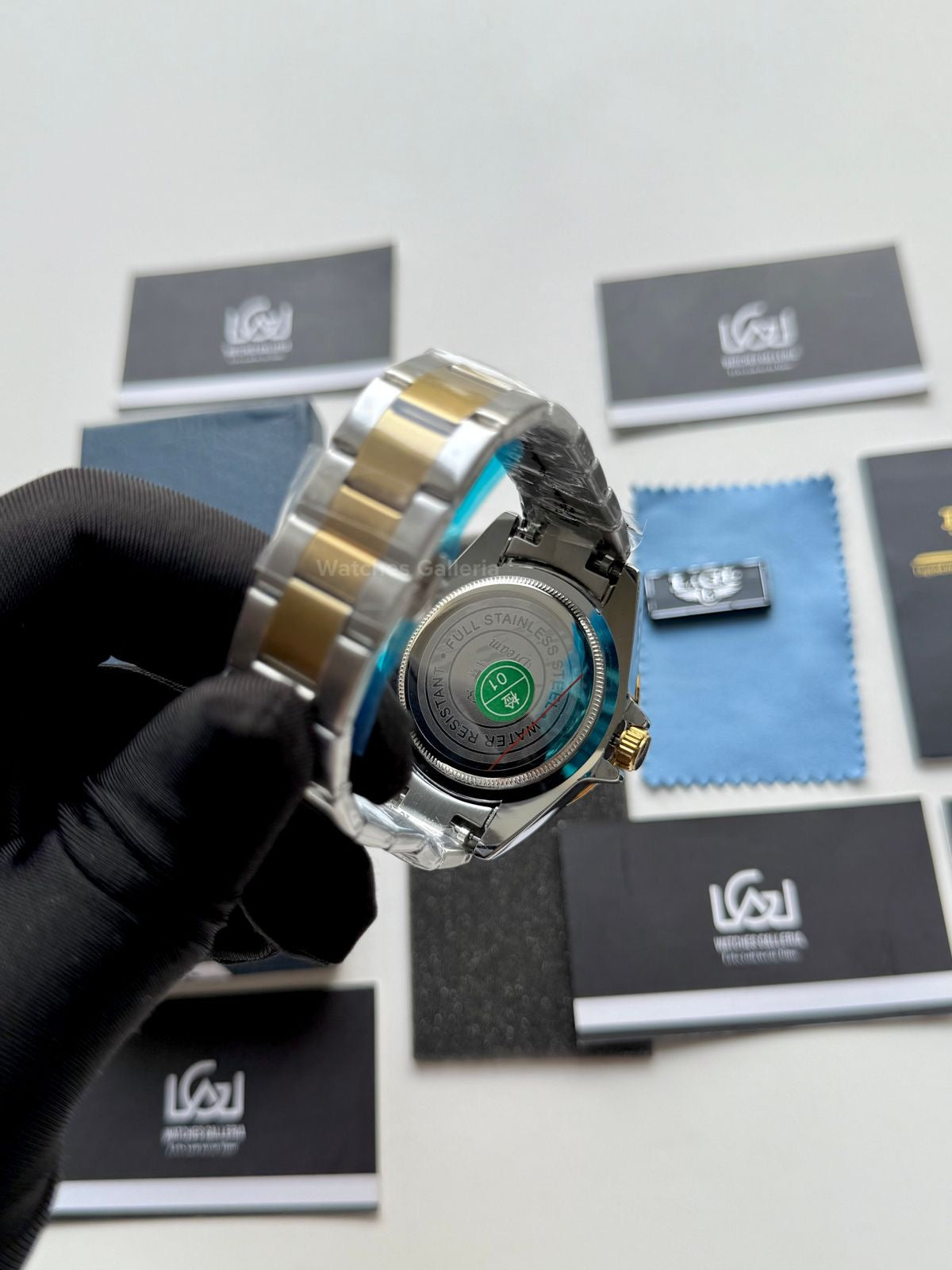 Lige Submariner Two Tone Quartz (Gold/Black) Lige10045 Watches Galleria © Copyrights All Right Reserved
