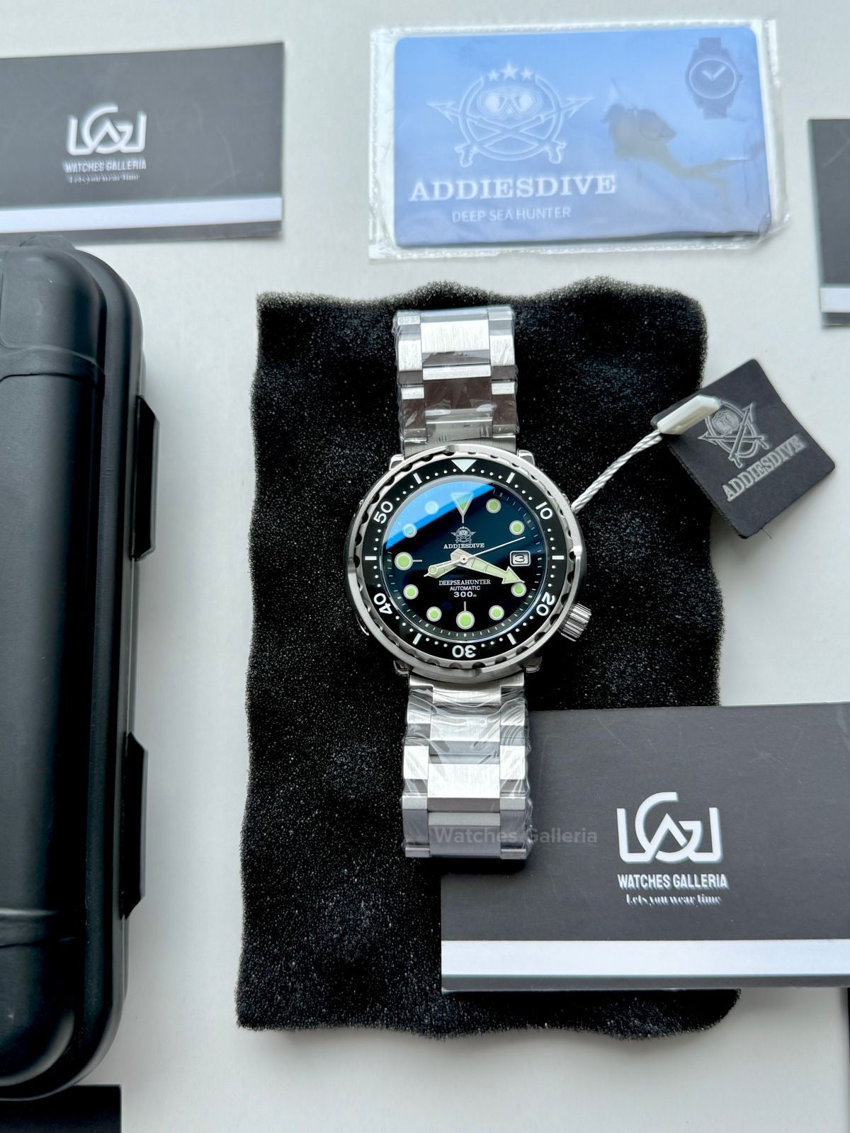 Addiesdive Tuna Deep Sea Hunter Diver Automatic Watch (Black) MY-H5 Watches Galleria © Copyrights All Right Reserved