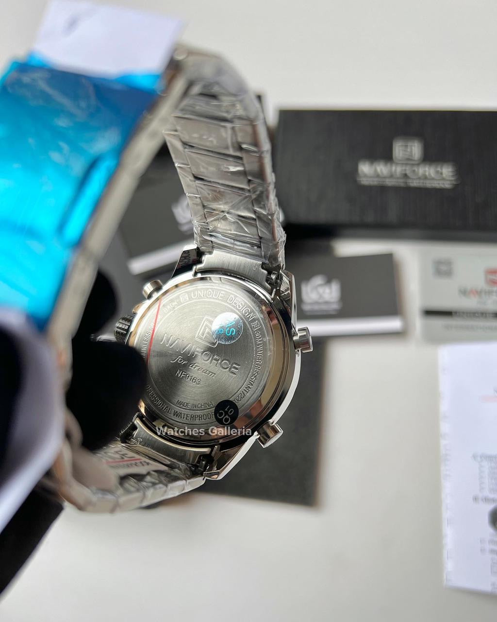 Naviforce Dual Display Quartz Watch (Silver) NF9163