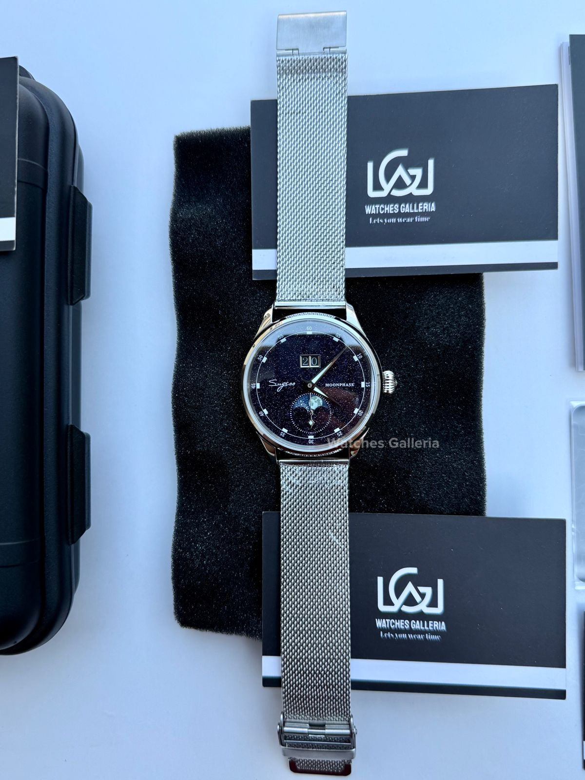Sugess Moonphase Automatic S401B (Mesh Strap Exclusive) Watches Galleria