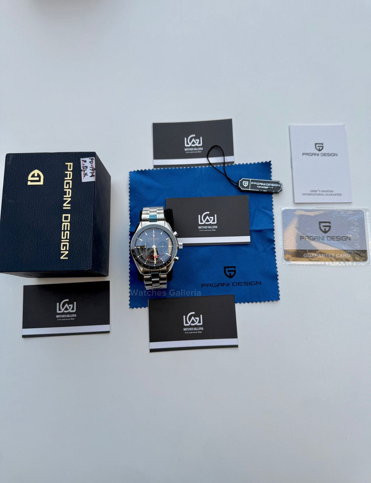 Pagani Design Speedmaster Moonwatch Quartz Black/Gold (V3) PD1701 Watches Galleria
