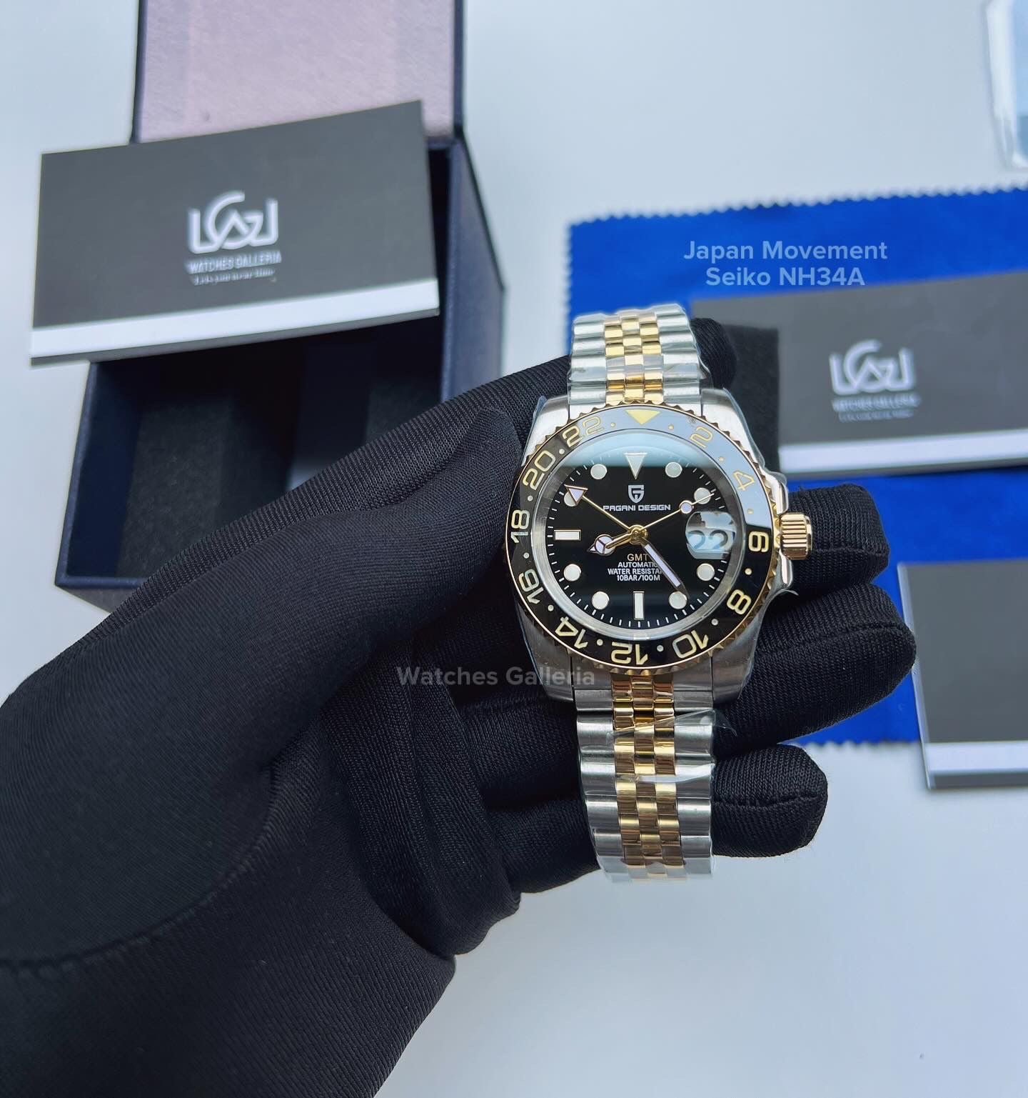 Pagani Design GMT Master II V5 Automatic Seiko NH34A (Two Tone) PD1662A âDISCONTINUEDâ