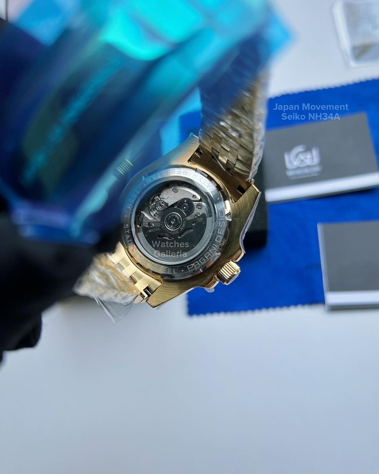Pagani Design GMT Master II V5 Automatic Seiko NH34A (Full Gold) PD1662A âDISCONTINUEDâ