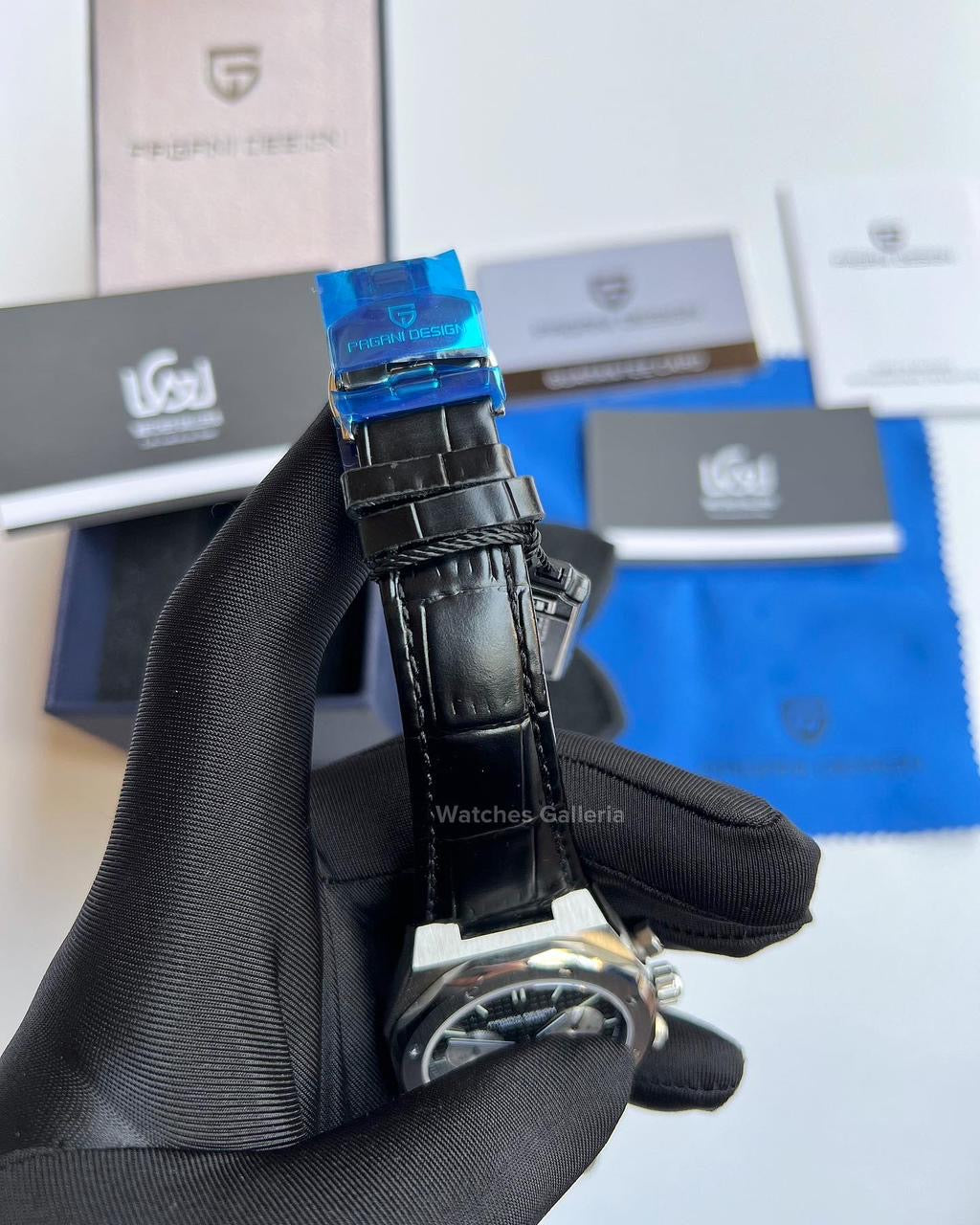 Pagani Design Royal Oak Chronograph Quartz (Black) PD1707