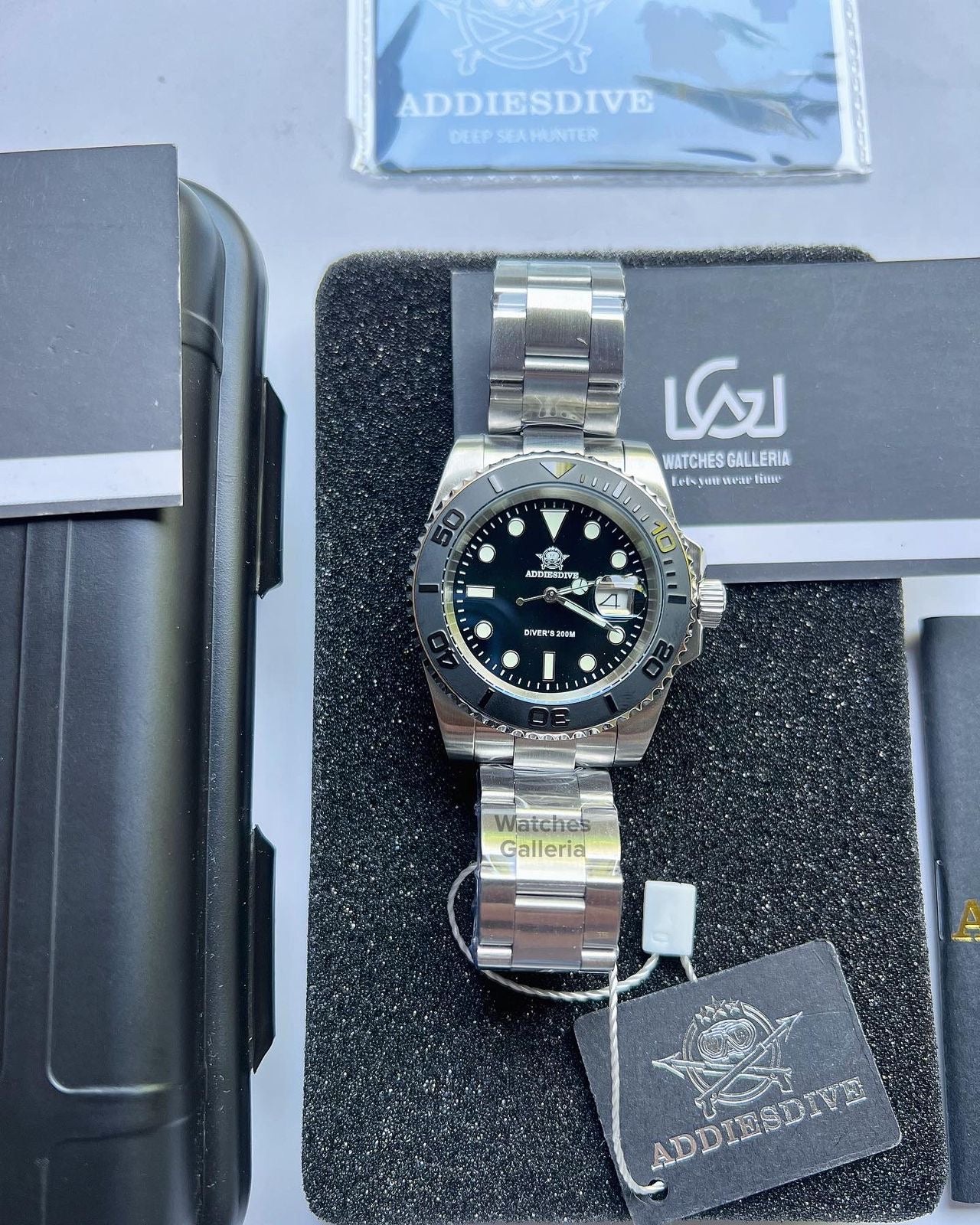 Addiesdive Yachtmaster Quartz (Black) MY-H3-C