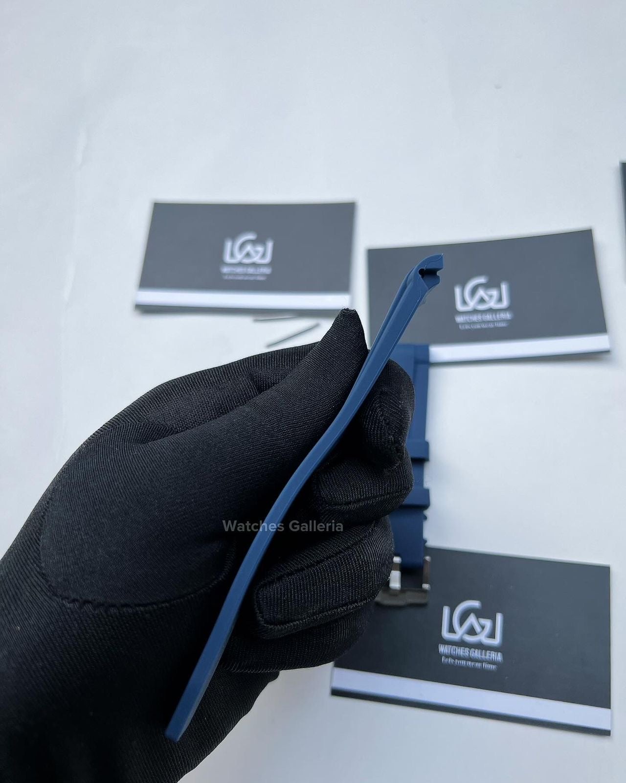 Silicon Straps (Navy Blue w/ Silver Buckle)