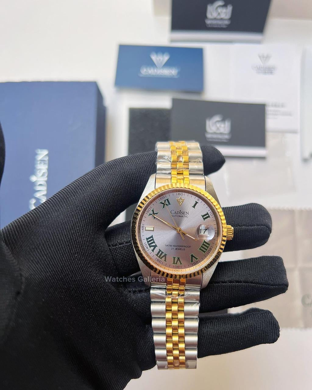 Cadisen Datejust Wimbeldon Automatic (Two Tone) C8211