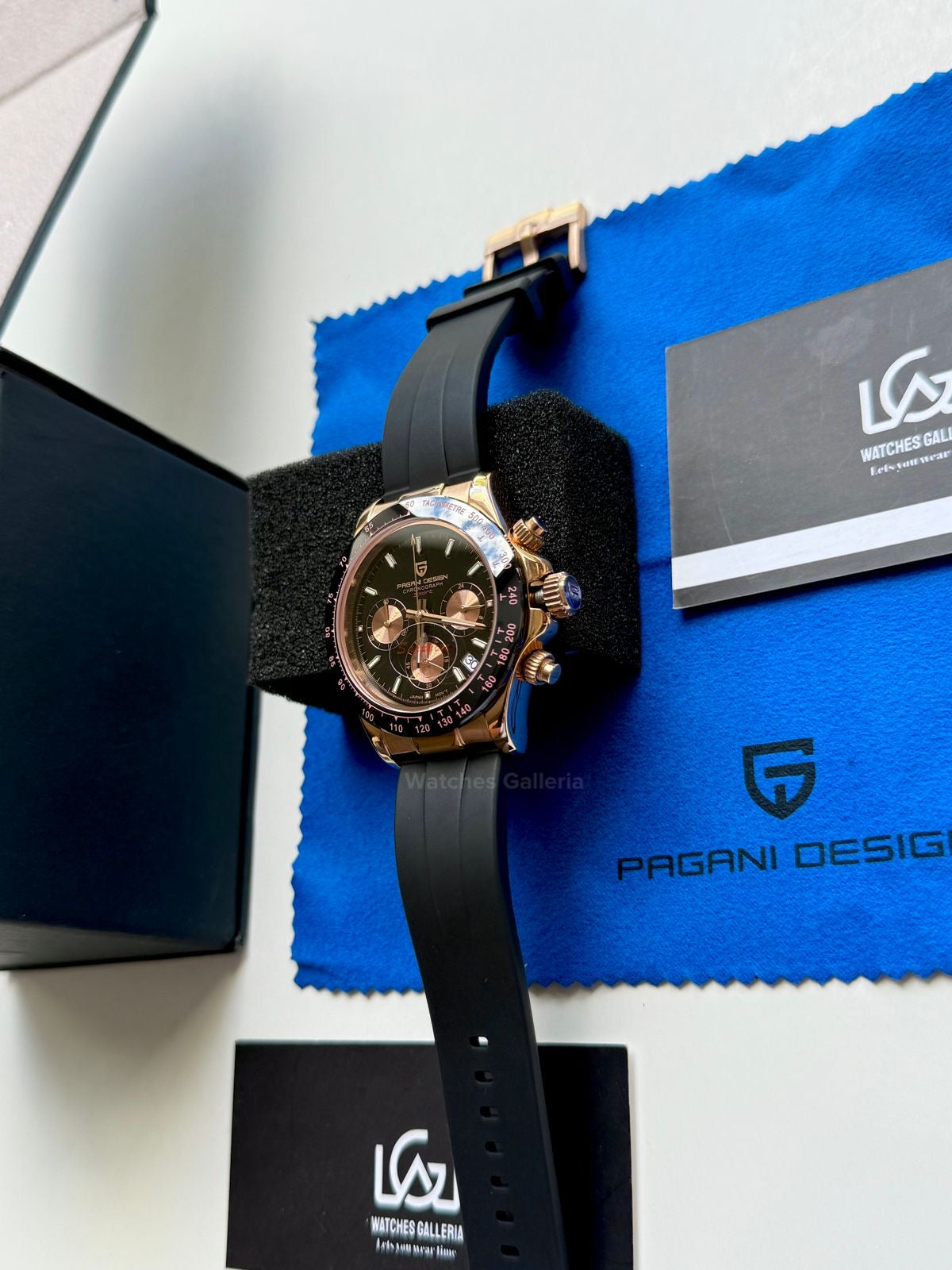 Pagani Design Daytona Quartz (Rose Gold Black) PD1664