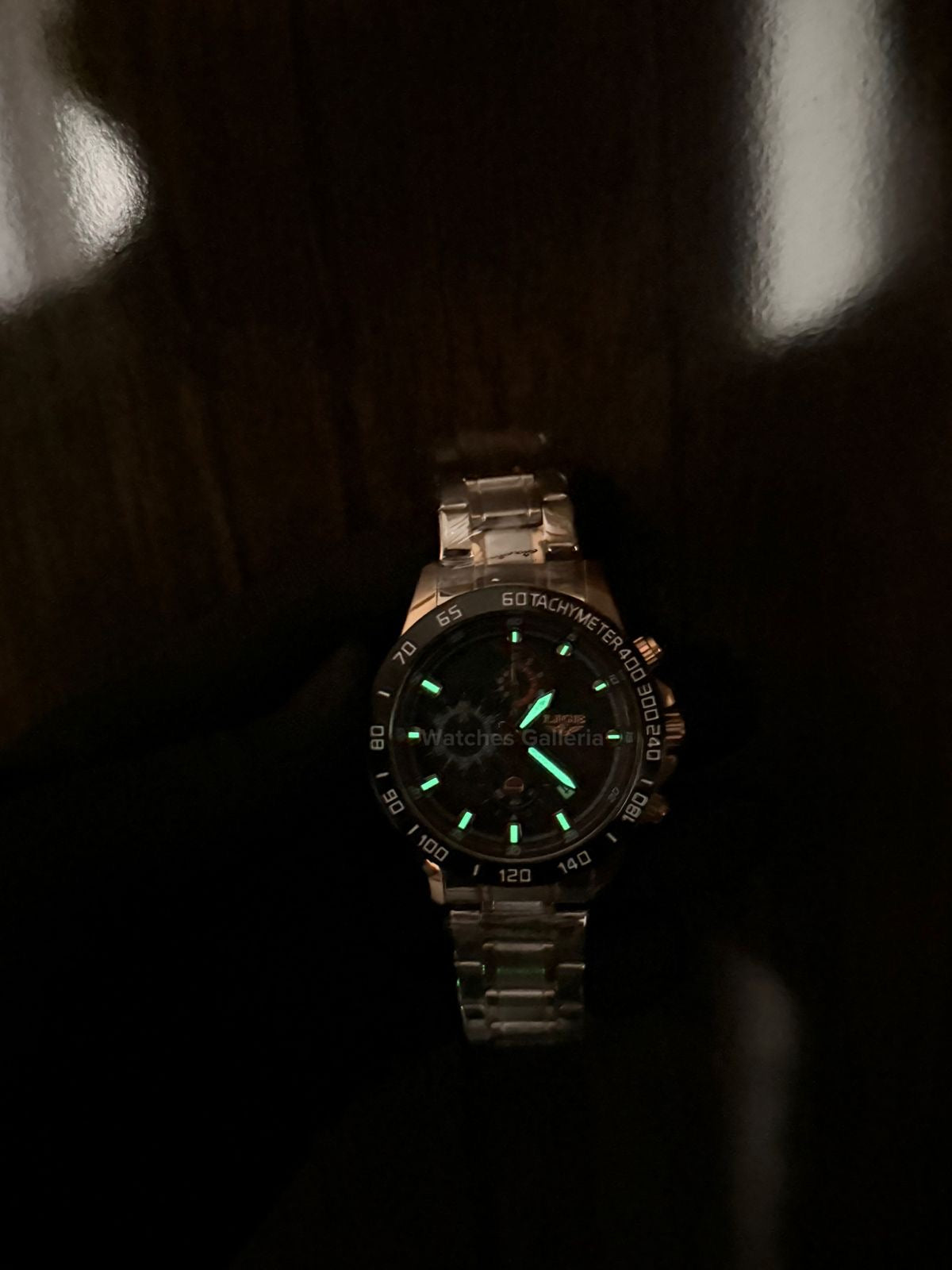 Lige Chronograph Quartz (Gold Black) Lige9982 Watches Galleria