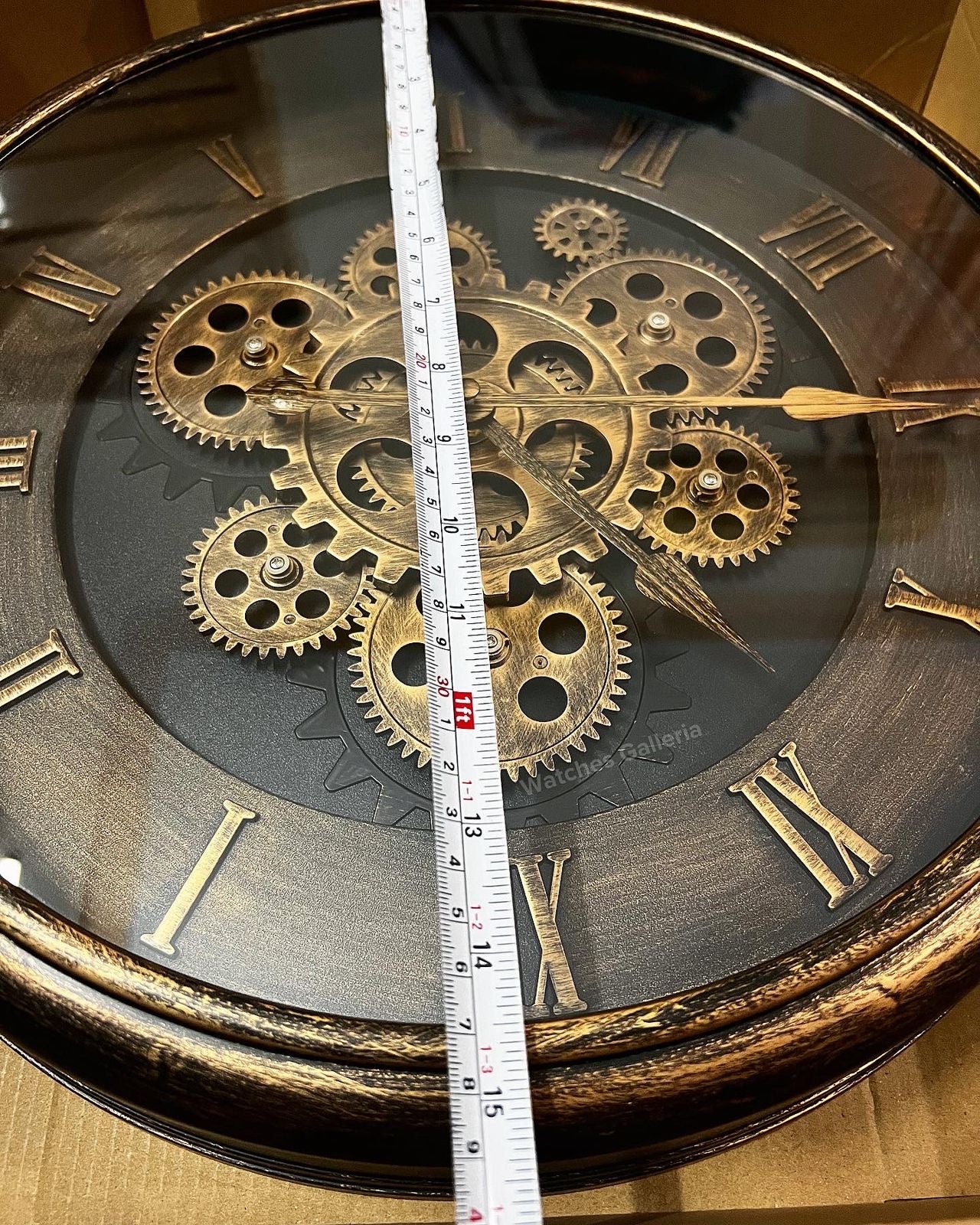Wall Clock Engine Design (Brown)