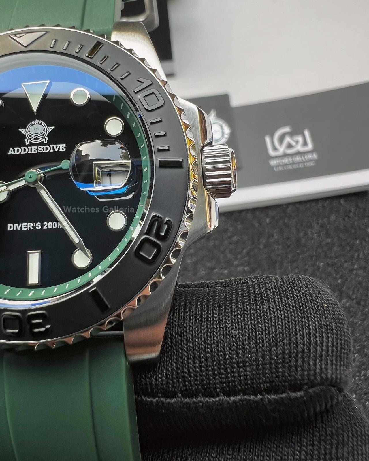 Addiesdive Yachtmaster Quartz (Green) AD2040 Watches Galleria