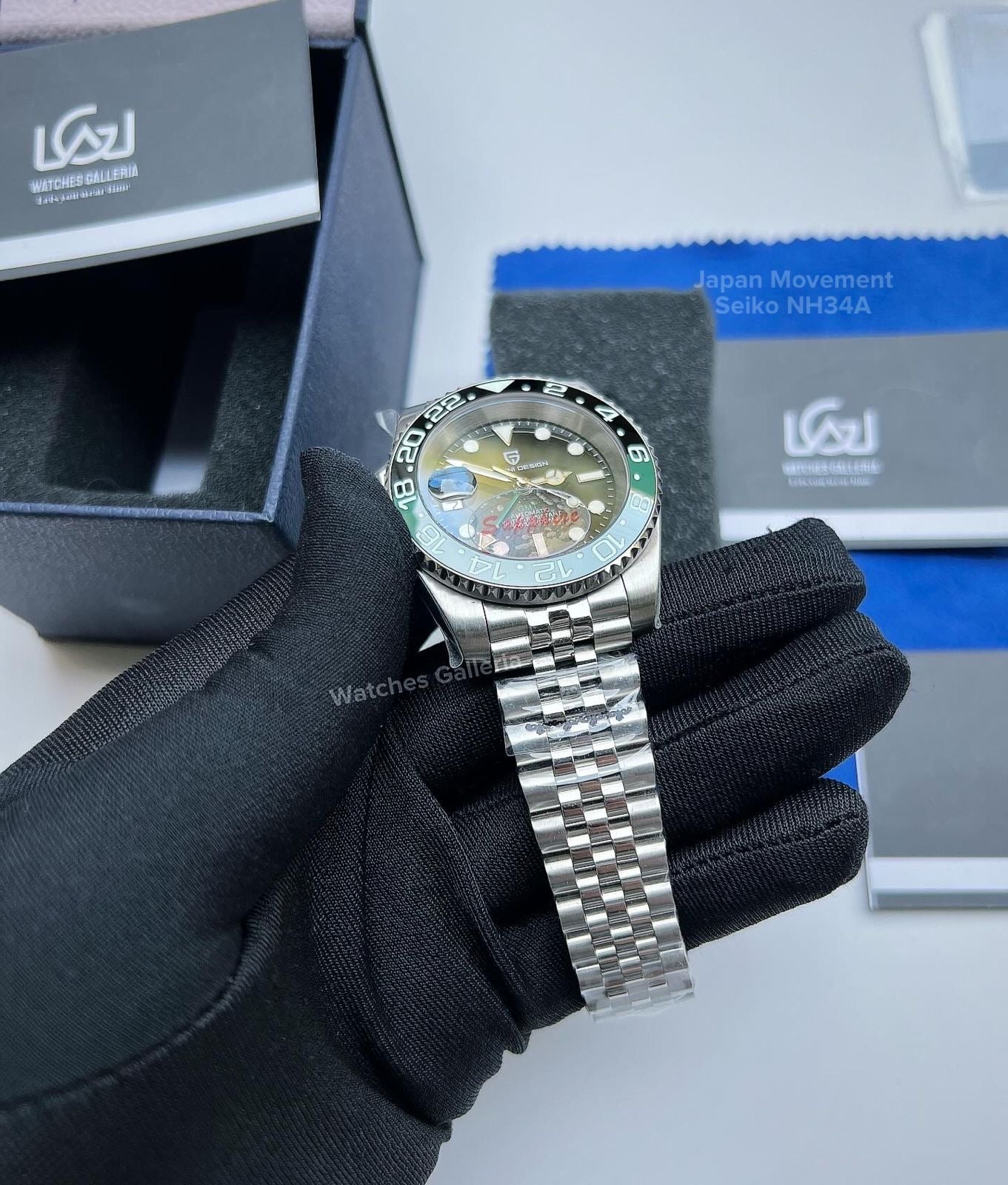 Pagani Design GMT Master I Automatic Seiko NH34A (Sprite) PD1662A