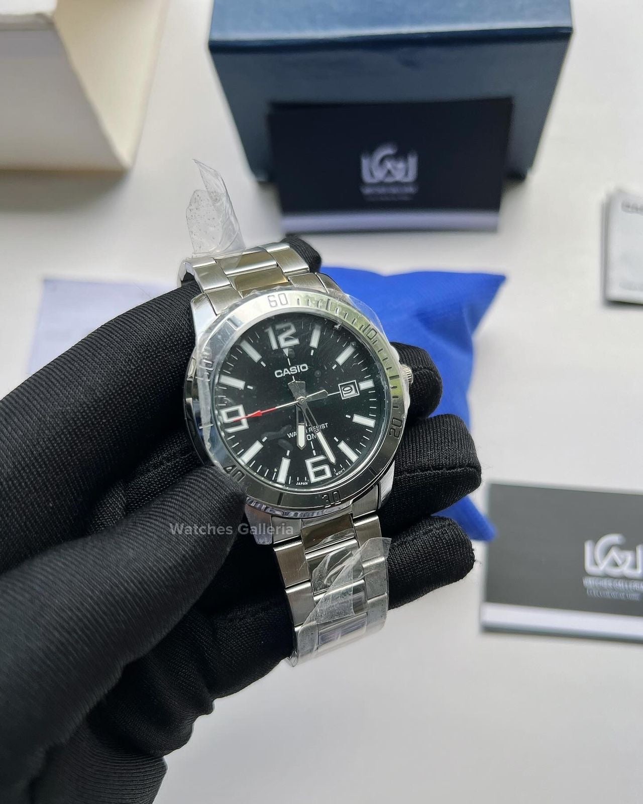 Casio Classic Date (Black) MTP-VD01D Watches Galleria