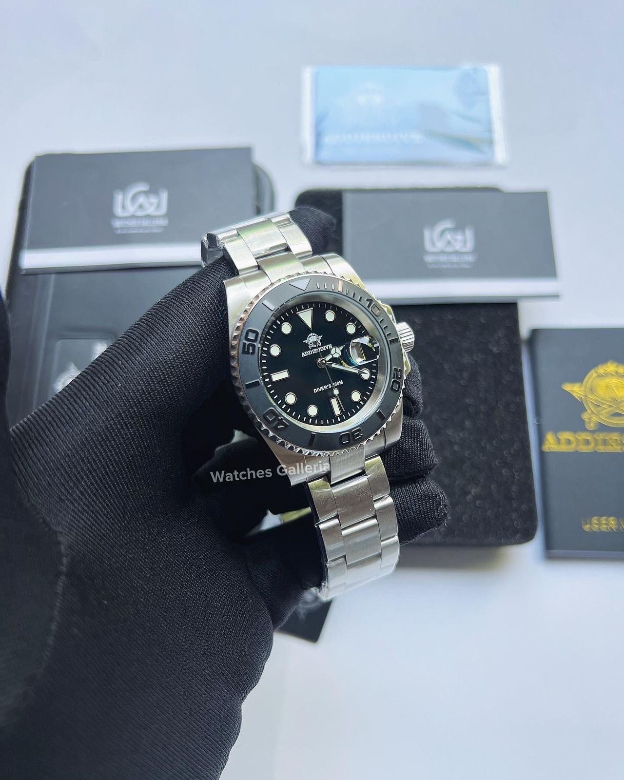 Addiesdive Yachtmaster Quartz (Black) MY-H3-C