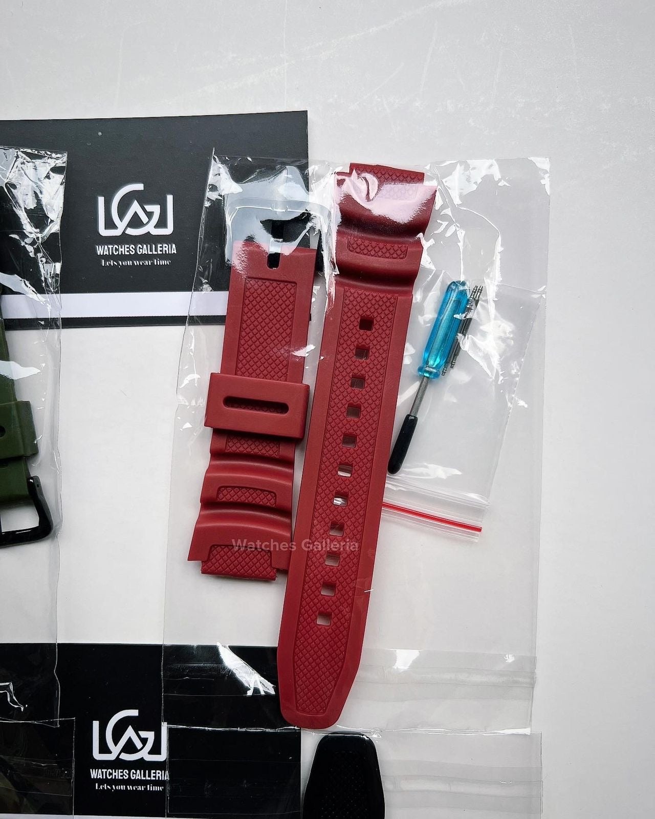Silicon Straps (Red) For Casio W218H | F108 | AE1100 | AE1200 | SGW300 | MRW200