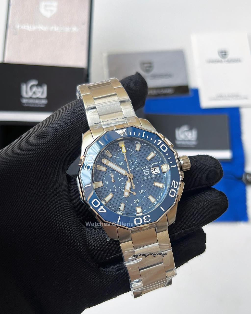 Pagani Design Aquaracer Chronograph Quartz (Blue Dial) PD1617 “DISCONTINUED”