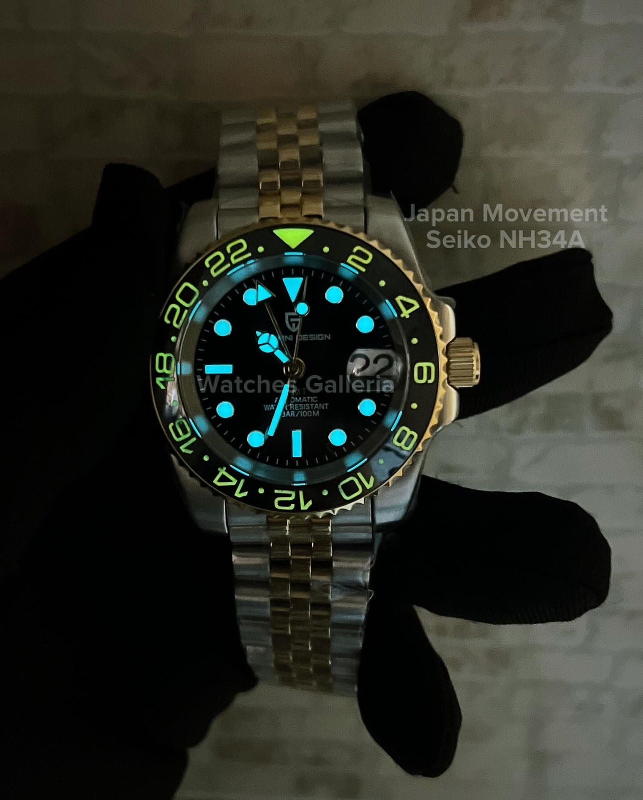 Pagani Design GMT Master II V5 Automatic Seiko NH34A (Two Tone) PD1662A âDISCONTINUEDâ
