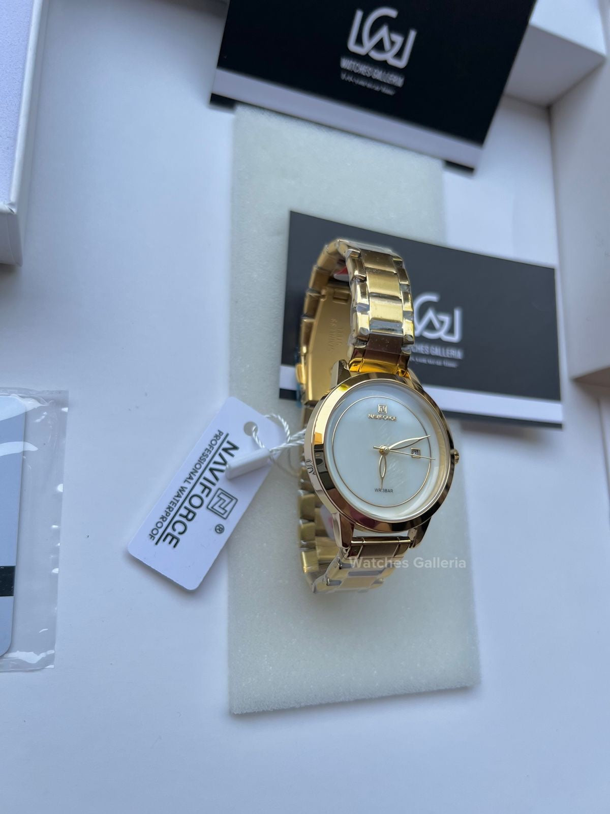 Naviforce Ladies Date Just (Gold) NF5008L Watches Galleria