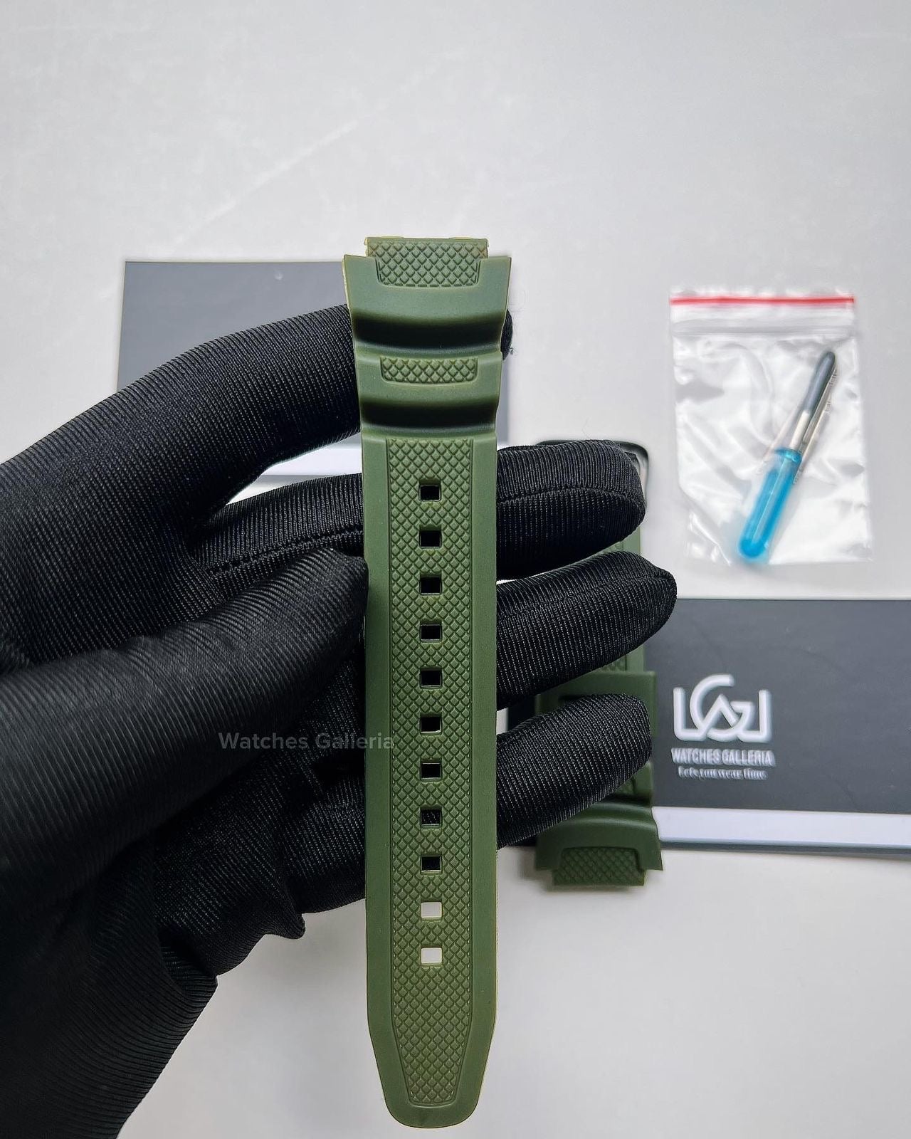 Silicon Straps (Green) For Casio W218H | F108 | AE1100 | AE1200 | SGW300 | MRW200