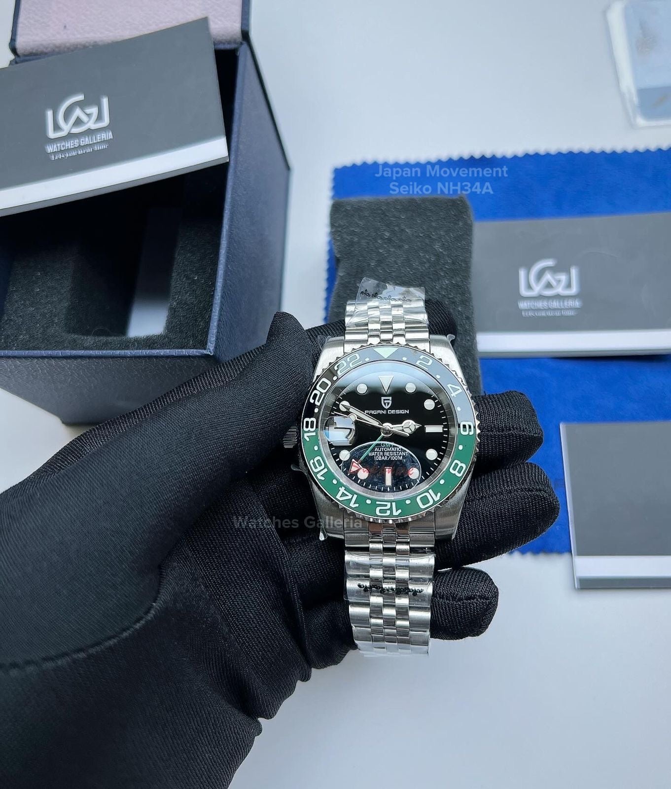 Pagani Design GMT Master I Automatic Seiko NH34A (Sprite) PD1662A