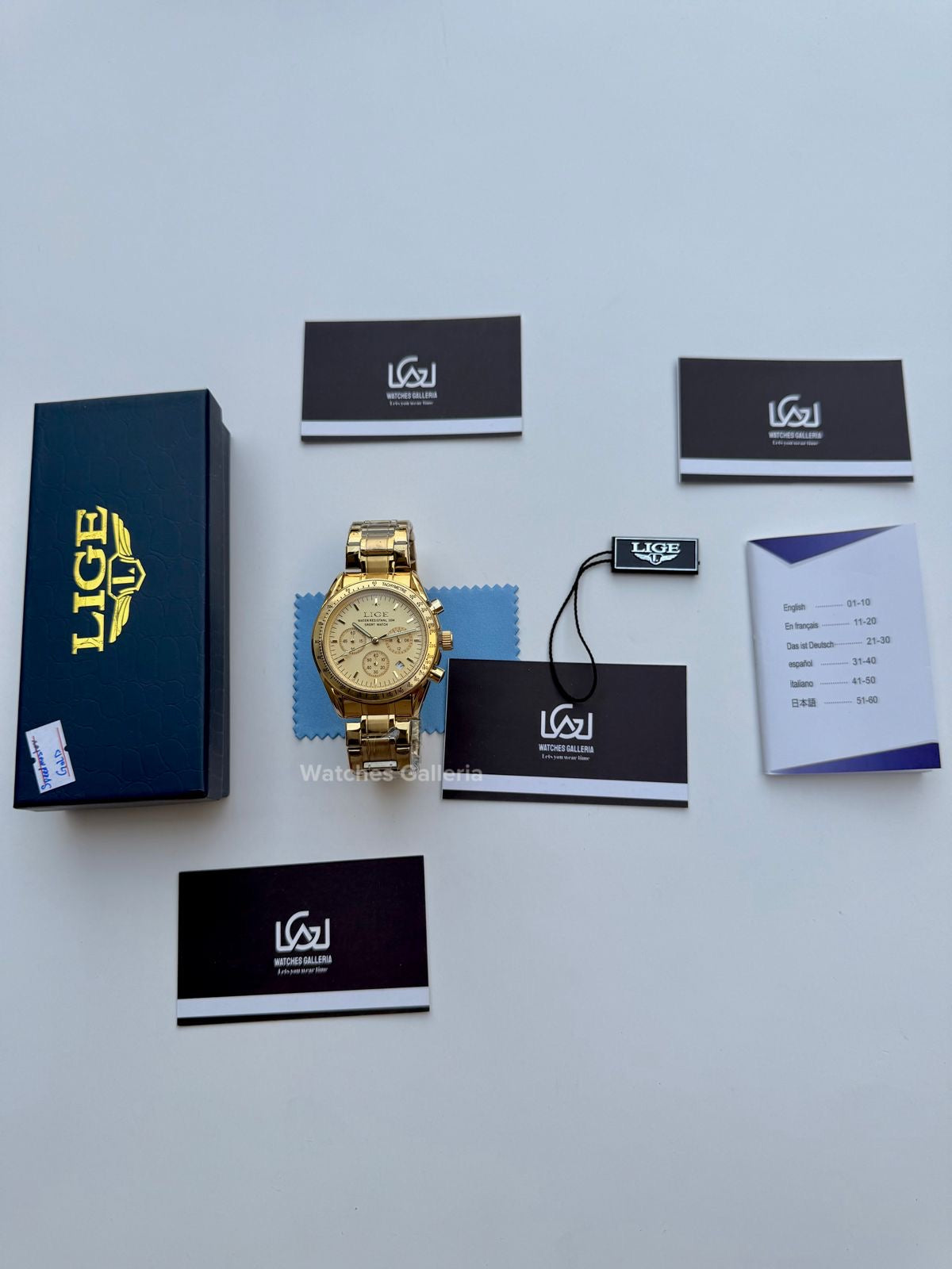 Lige Speedmaster (Gold) lige89137 Watches Galleria