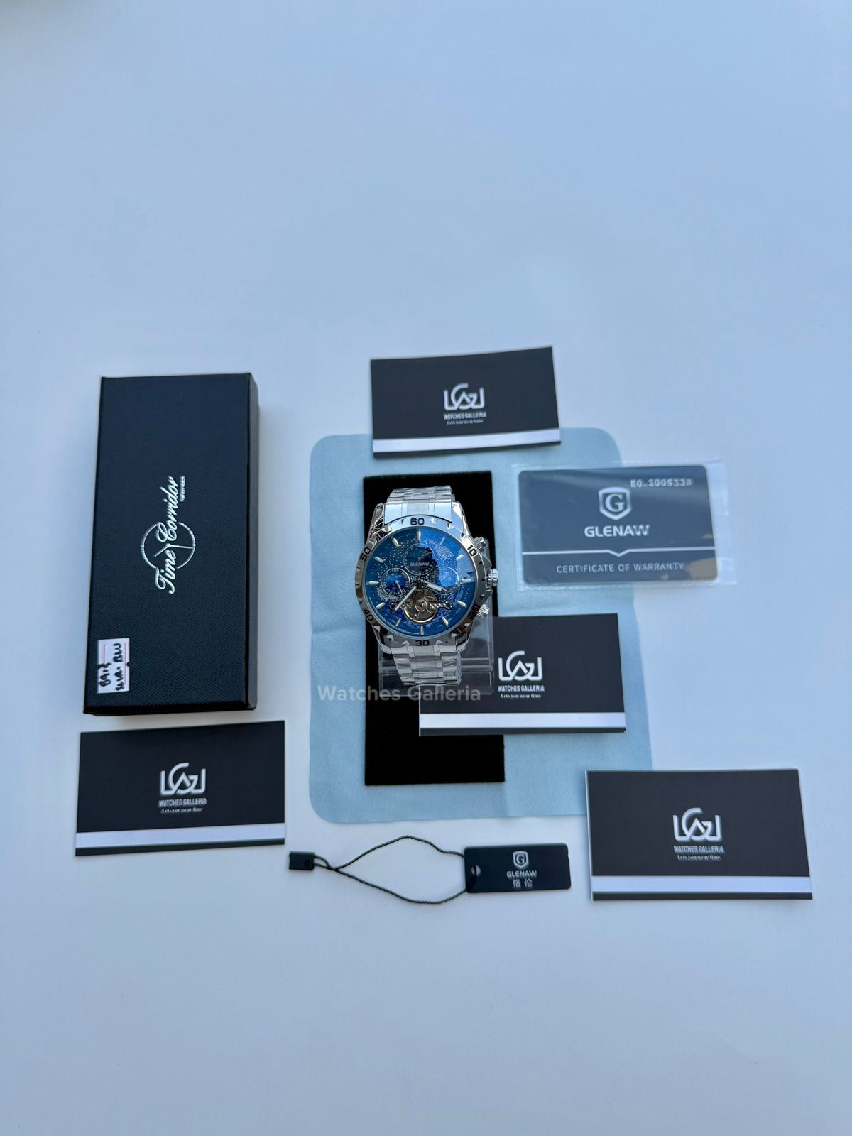 Glenaw Moonphase Automatic (Blue) GL8919 Watches Galleria