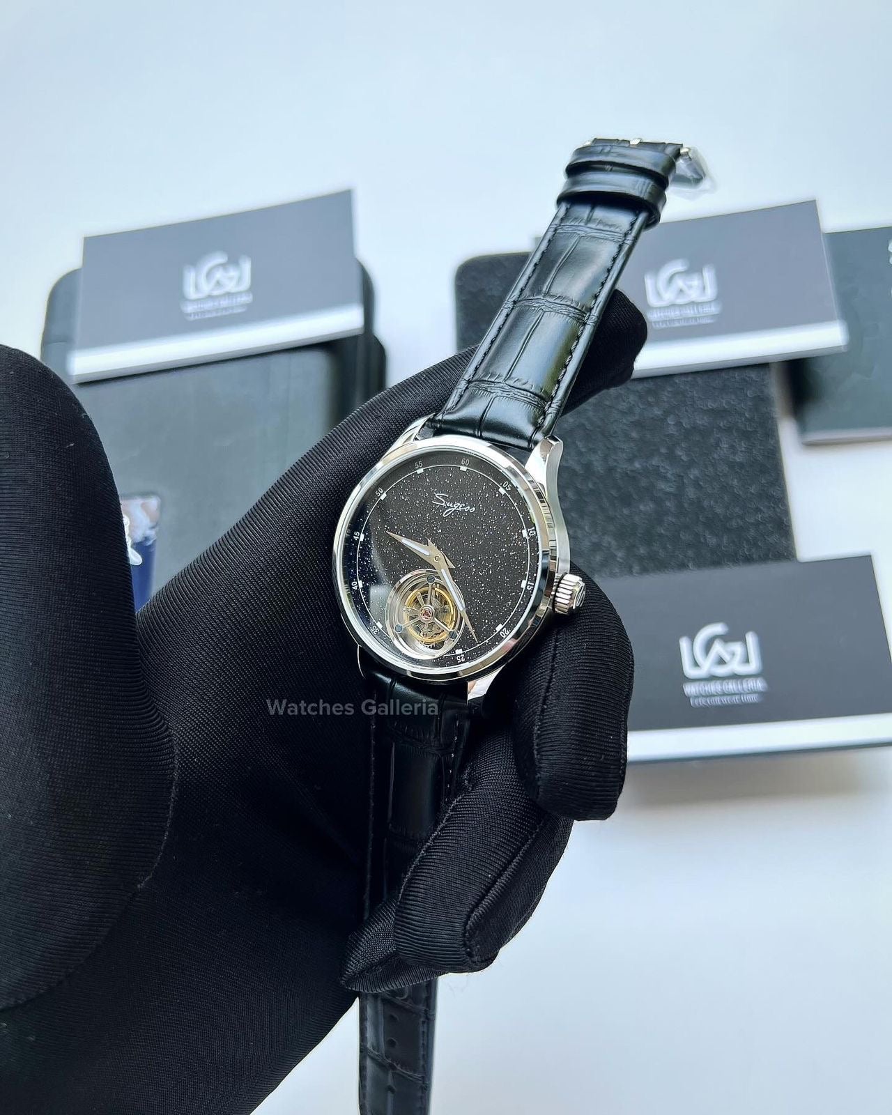 Suguess Tourbillon Master Automatic (Black) SU8230STRF Watches Galleria