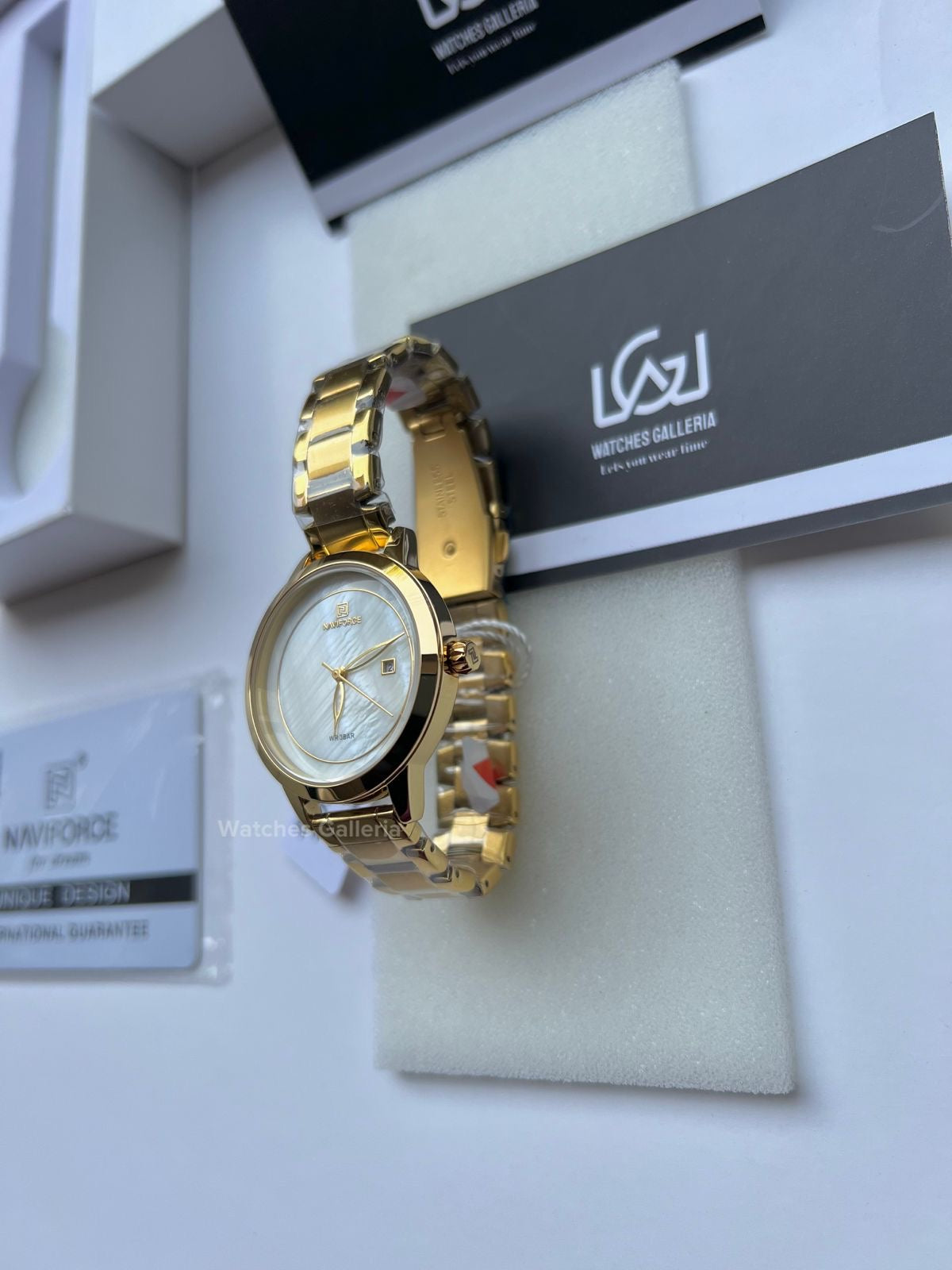 Naviforce Ladies Date Just (Gold) NF5008L Watches Galleria