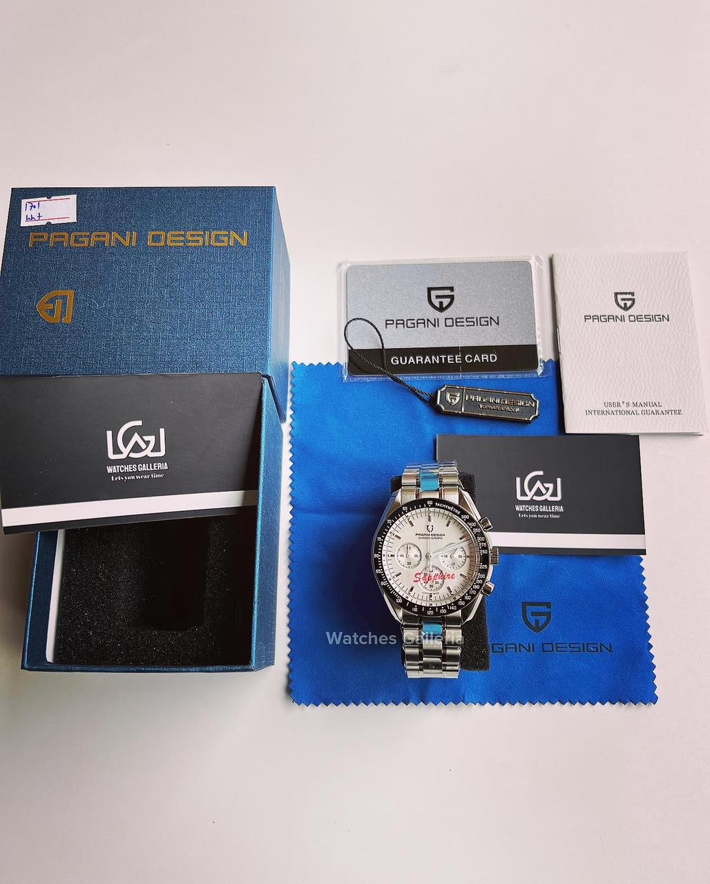 Pagani Design Speedmaster Moonwatch Quartz (White) PD1701 V3