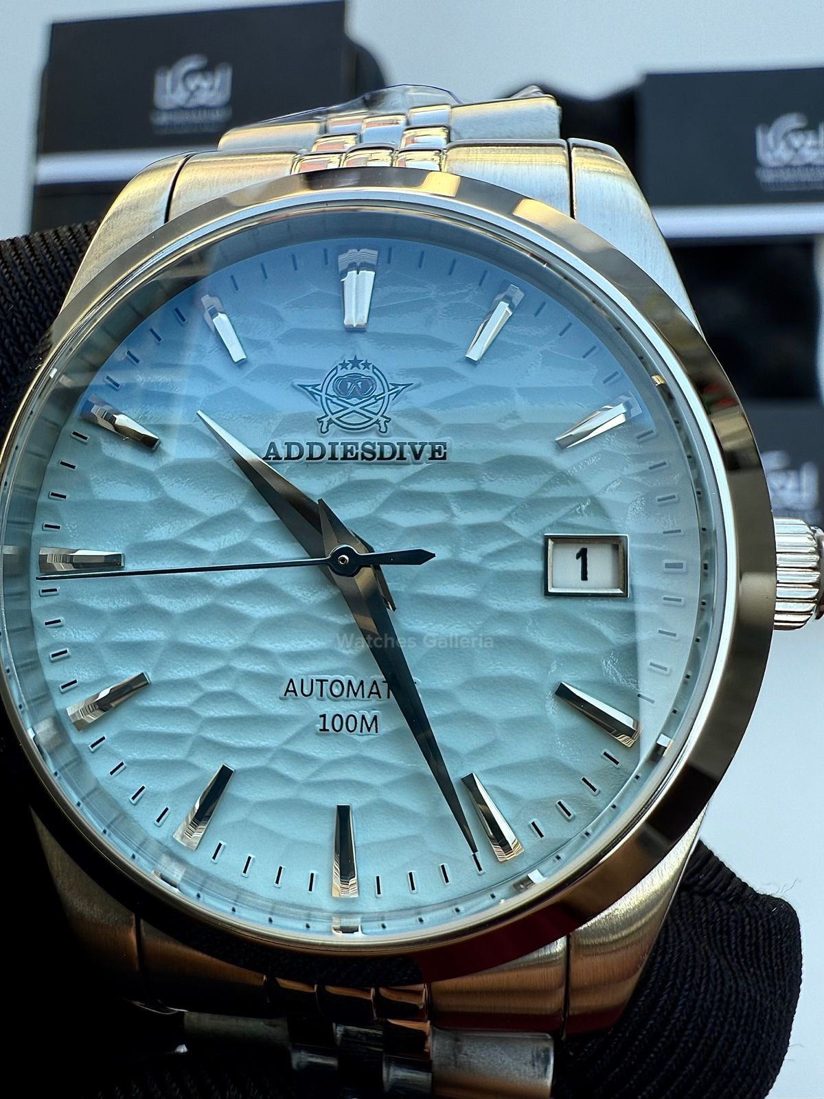 Addiesdive Omiwatari (Ice Blue) Japan Automatic Movement AD2118 Watches Galleria